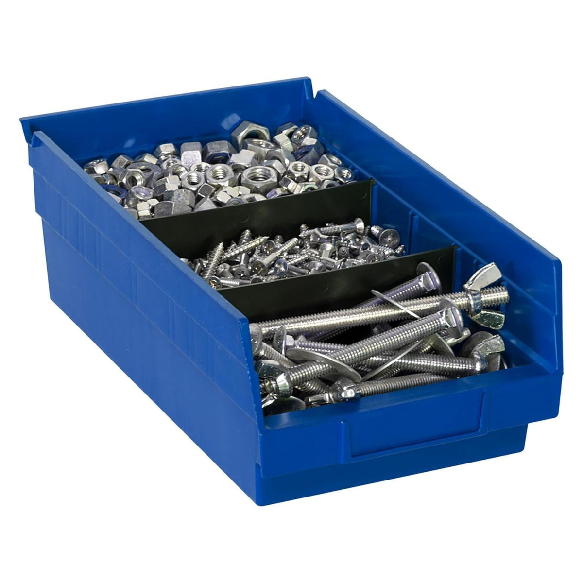 Akro-Mils 12 Pk AkroBins Plastic Storage Bins, Space-Saving Organizers(Open Box)