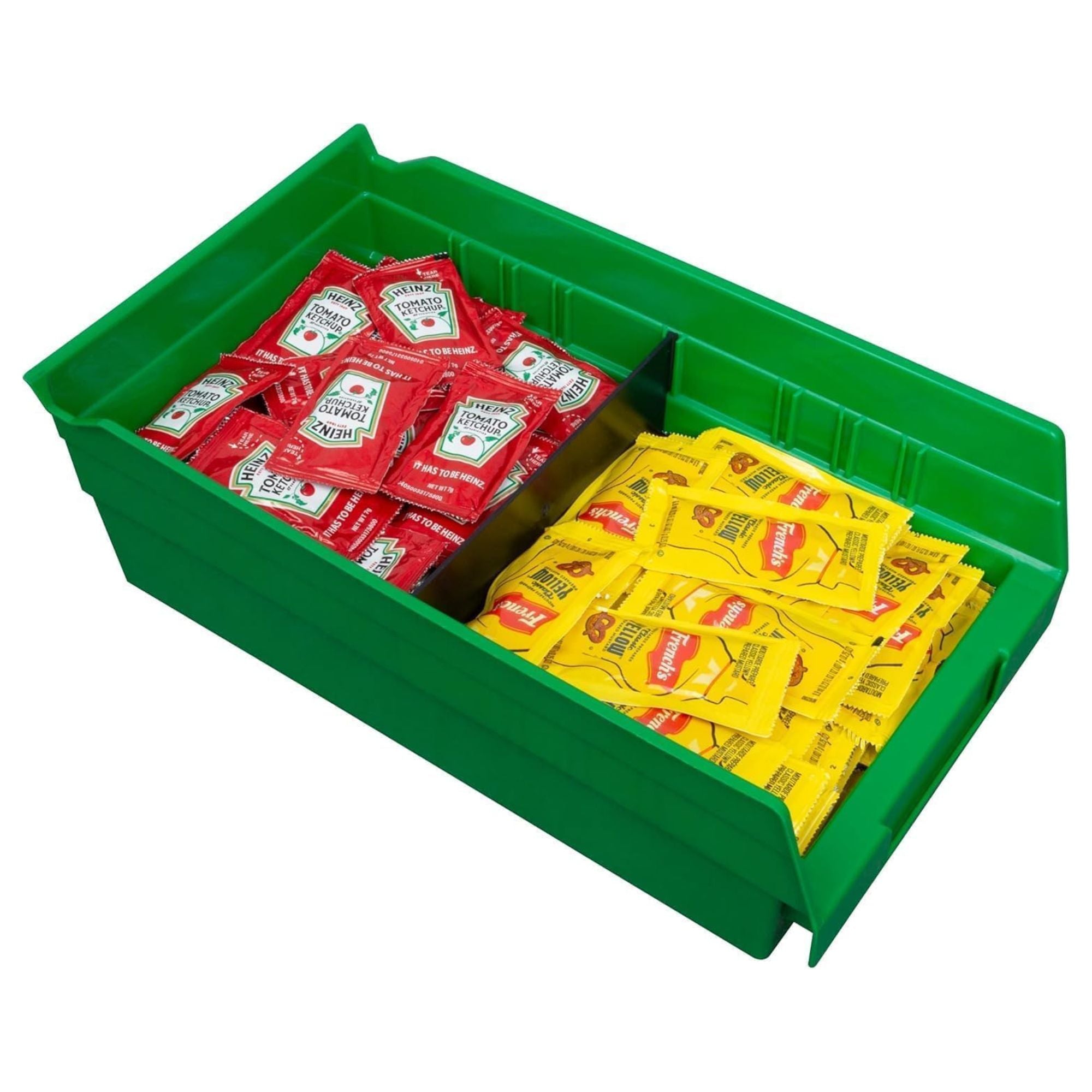 Akro-Mils 12 Pack Plastic Storage Shelf Bins, Space-Saving Organizers, Green - VMInnovations