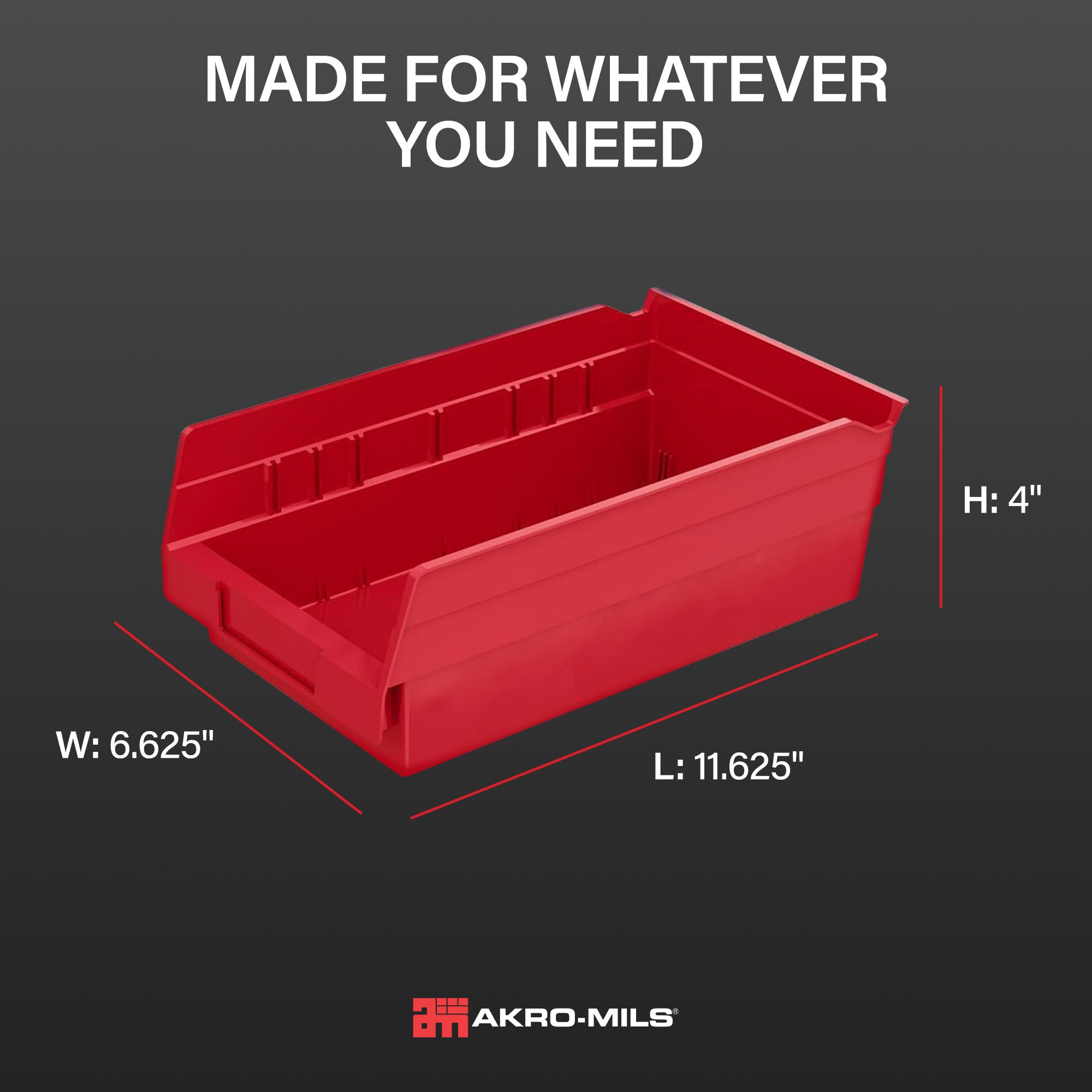 Akro-Mils 12 Pack AkroBins Plastic Storage Bins, Organizers (Open Box)