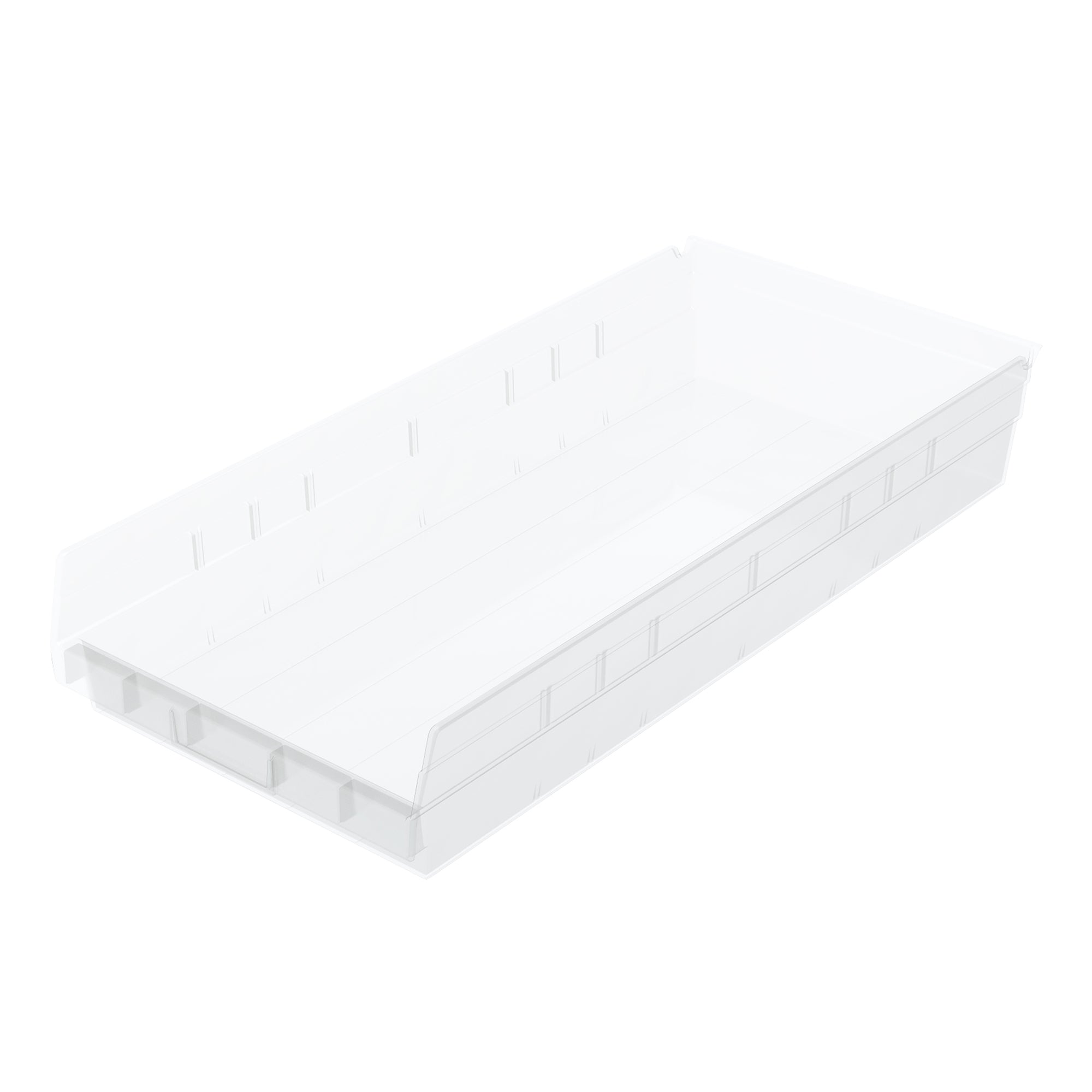 Akro-Mils 6 Pk AkroBins Plastic Storage Bins, Space-Saving Organizers,(Open Box)