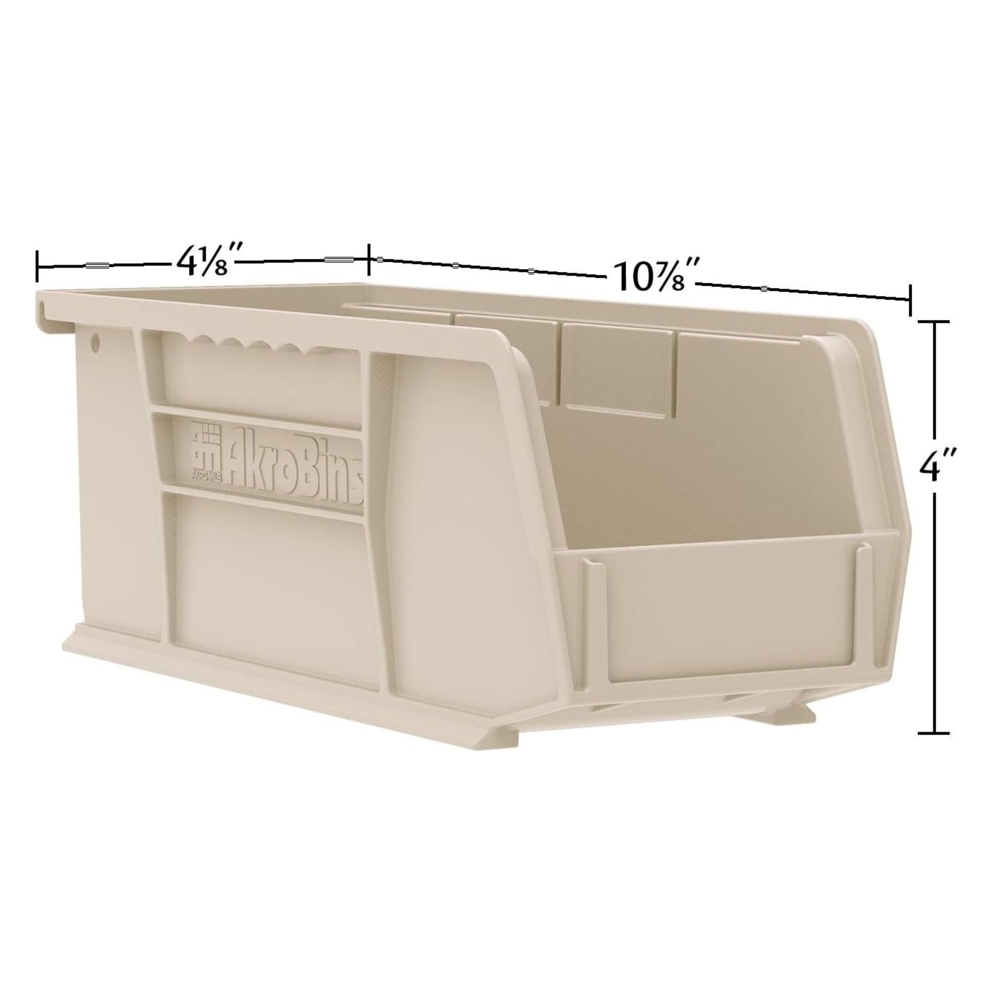 Akro-Mils 12 Pk AkroBins Plastic Storage Bins, Space-Saving Organizers(Open Box)