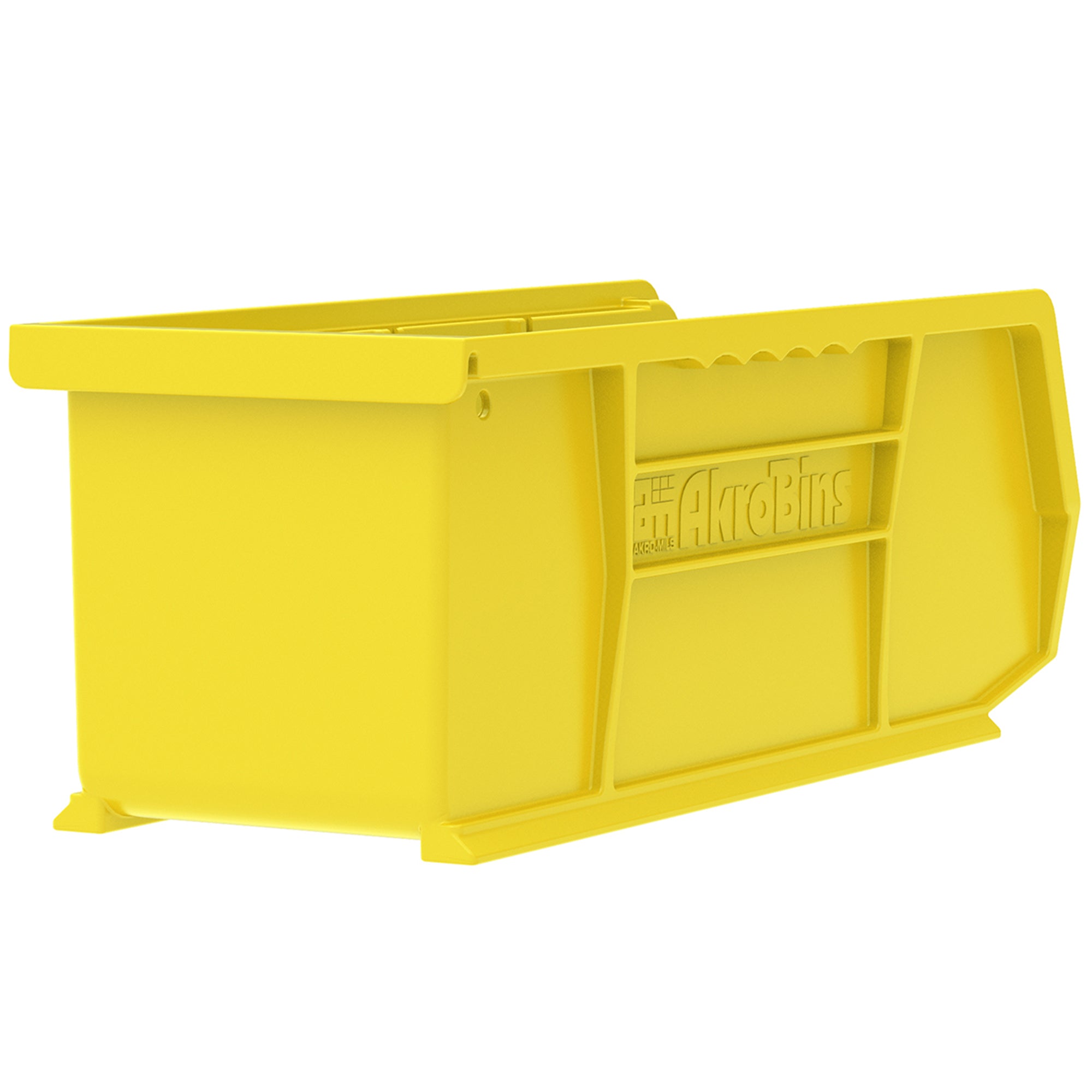 Akro-Mils 12 Pack AkroBins Plastic Storage Bins, Space-Saving Organizers, Yellow - VMInnovations