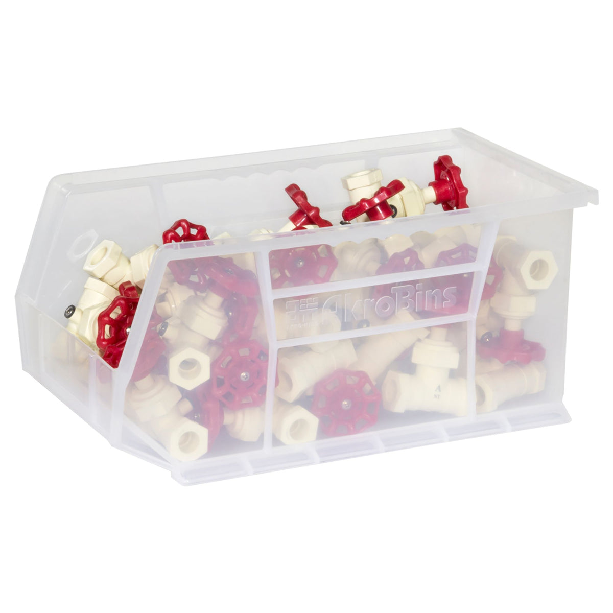 Akro-Mils 12 Pk AkroBins Plastic Storage Bins, Space-Saving Organizers(Open Box)