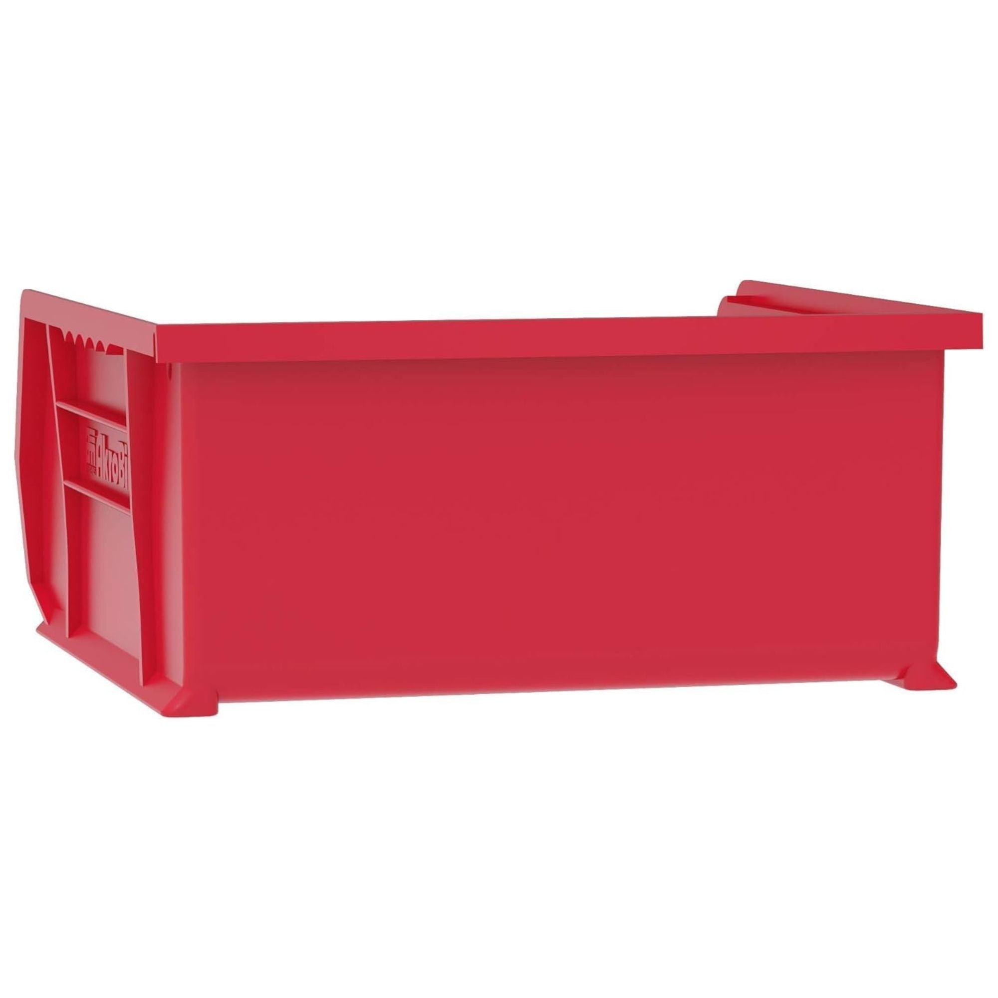 Akro-Mils 6 Pack AkroBins Plastic Storage Bins, Space-Saving Organizers, Red - VMInnovations