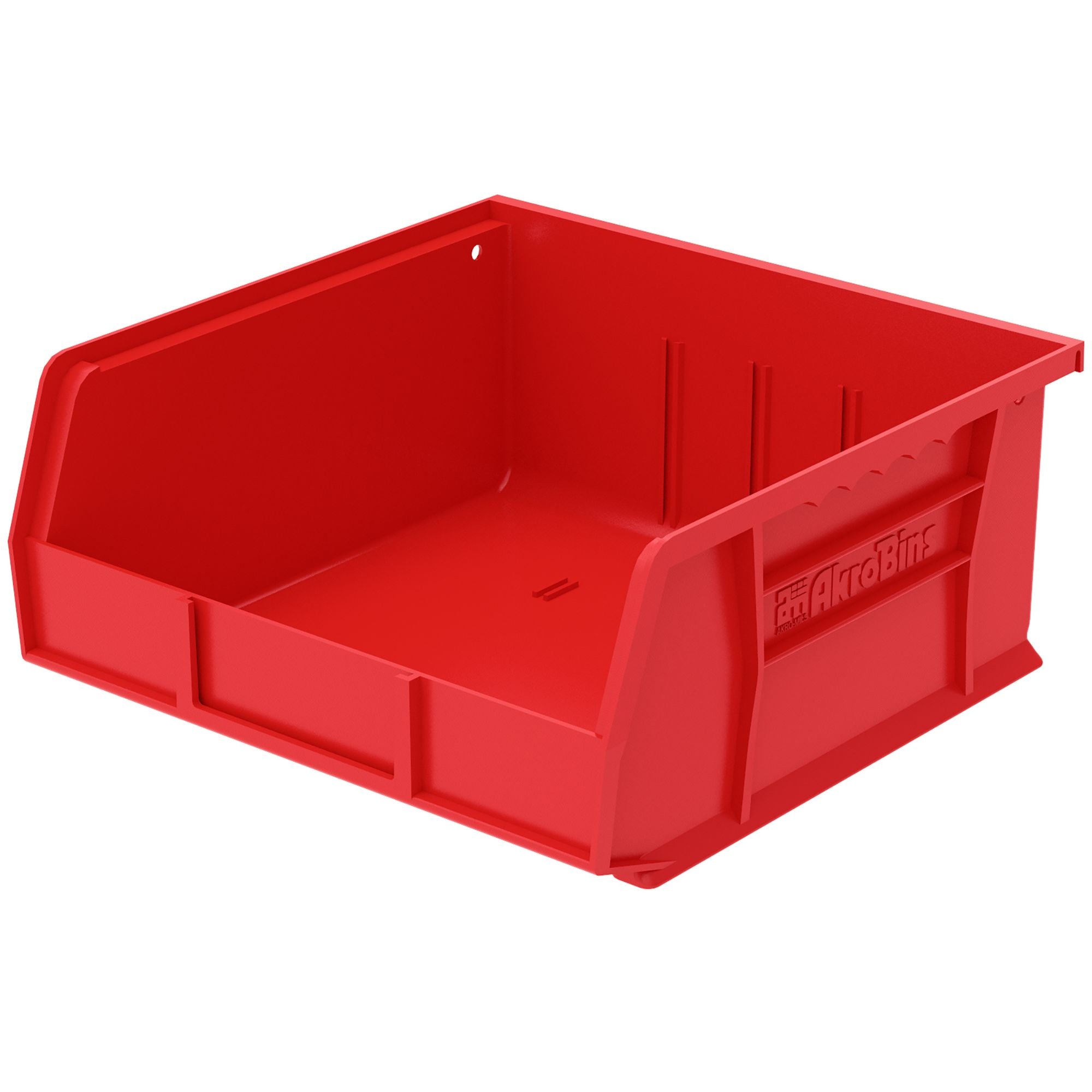 Akro-Mils 6 Pack AkroBins Plastic Storage Bins, Space-Saving Organizers, Red - VMInnovations