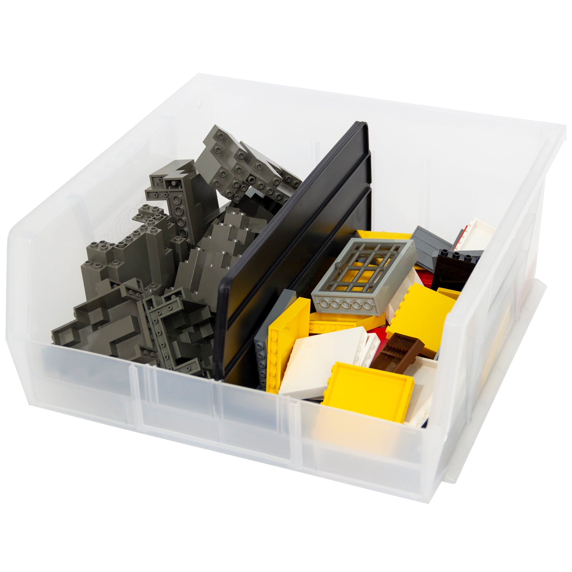 Akro-Mils 6 Pack AkroBins Plastic Storage Bins, Space-Saving Organizers, Clear - VMInnovations
