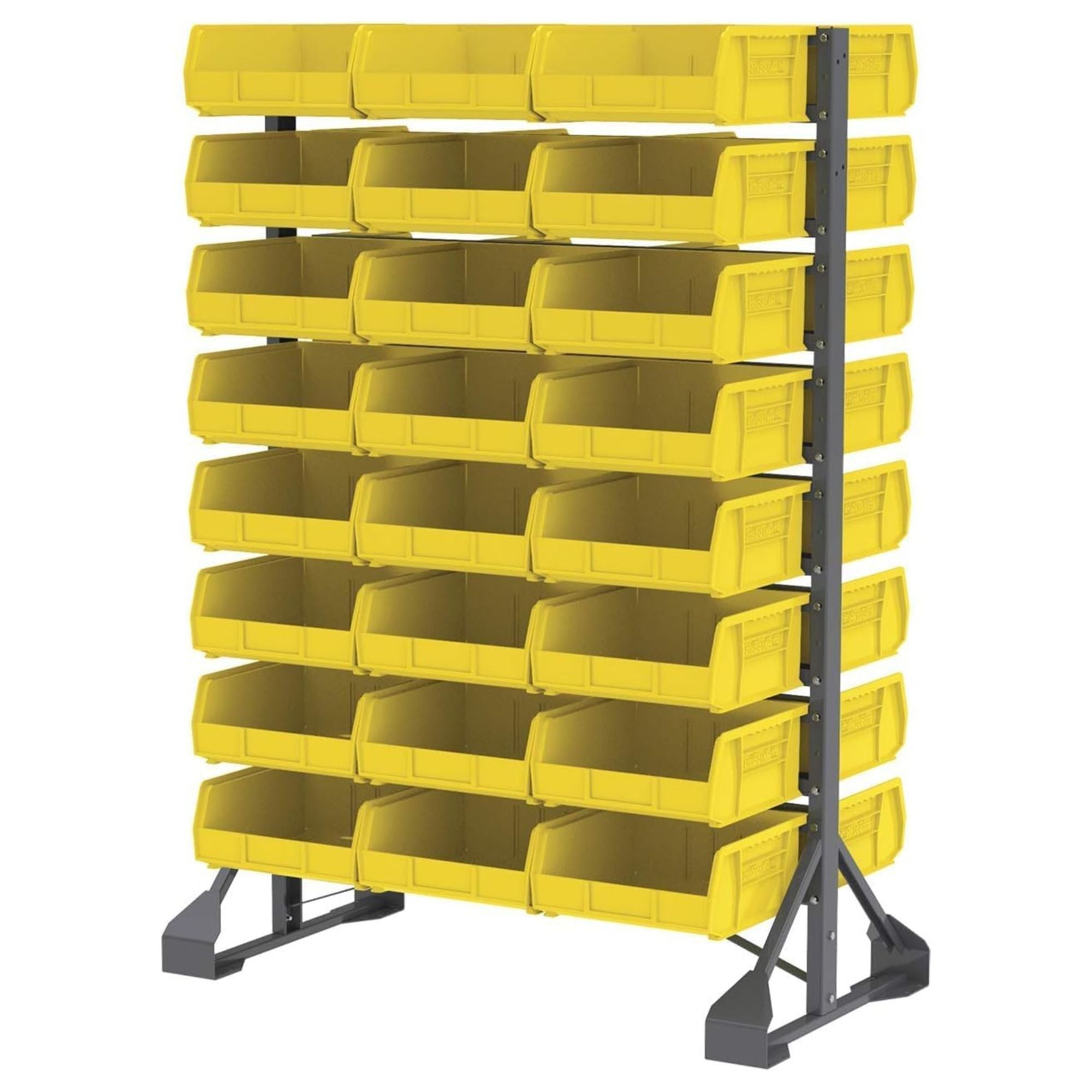 Akro-Mils 6 Pk AkroBins Plastic Storage Bins, Space-Saving Organizers (Open Box)