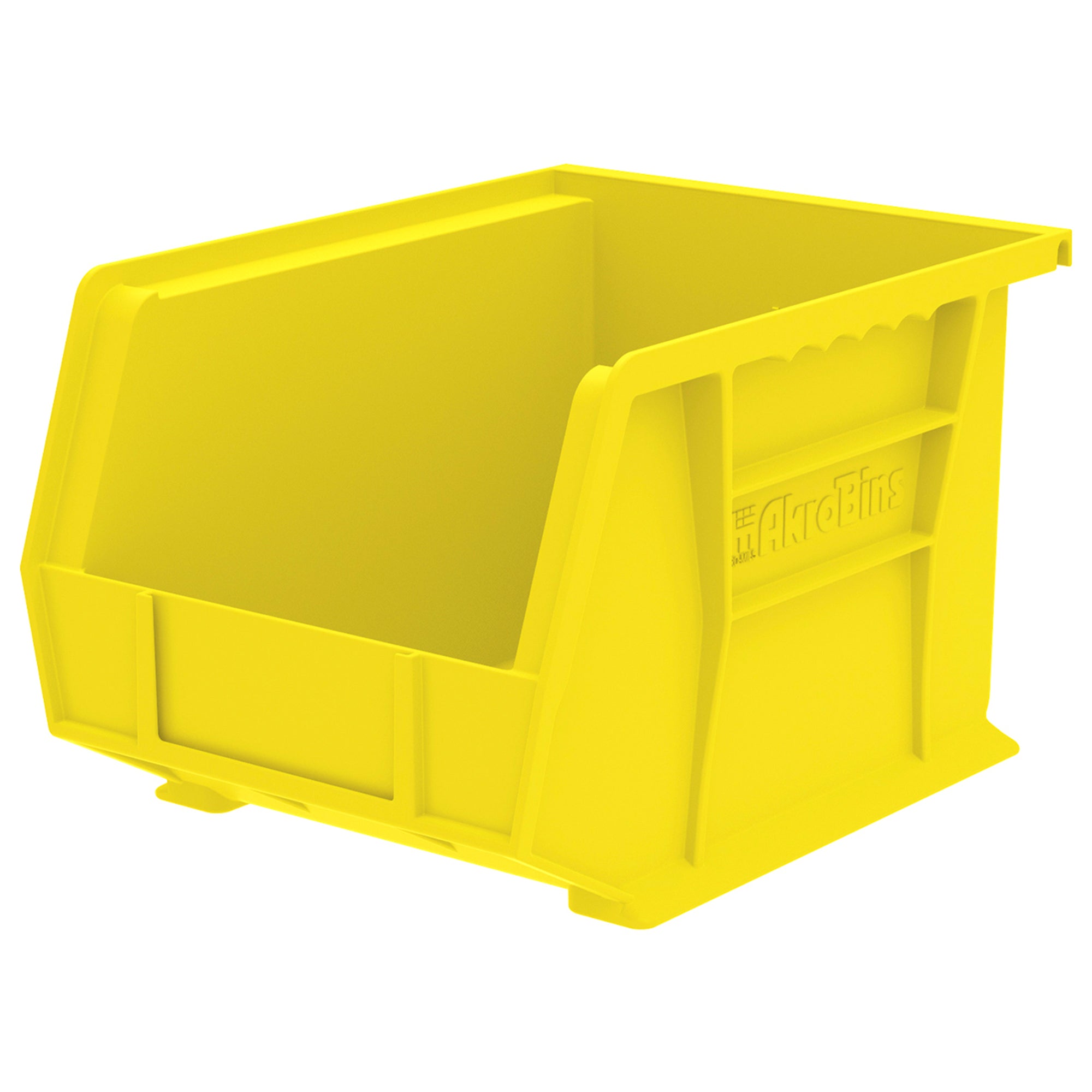Akro-Mils 6 Pack AkroBins Plastic Storage Bins, Space-Saving Organizers, Yellow - VMInnovations