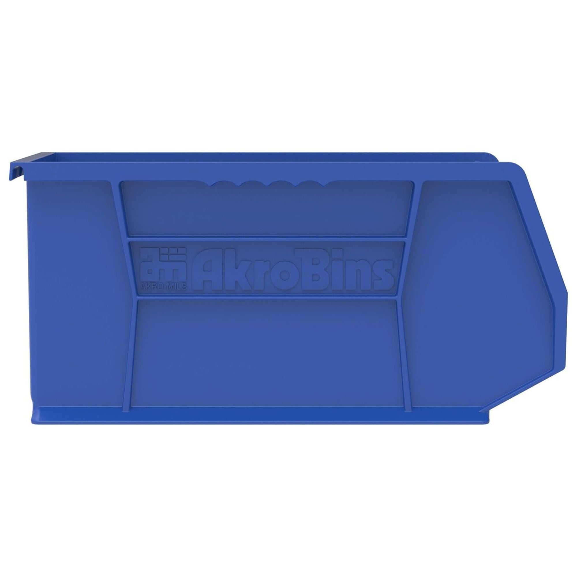Akro-Mils 12 Pack AkroBins Plastic Storage Bins, Space-Saving Organizers, Blue (Open Box)