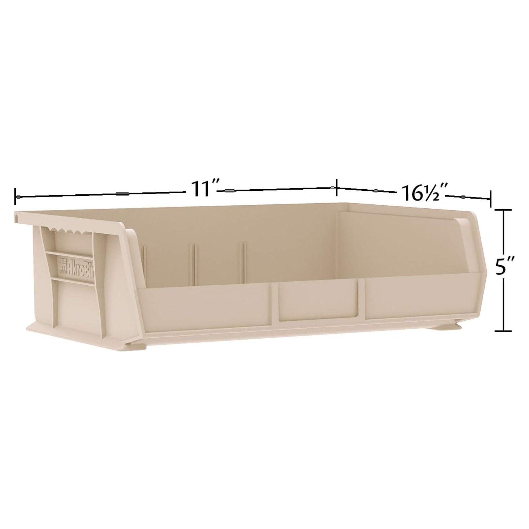Akro-Mils 6 Pack AkroBins Plastic Storage Bins, Space-Saving Organizers, Red - VMInnovations