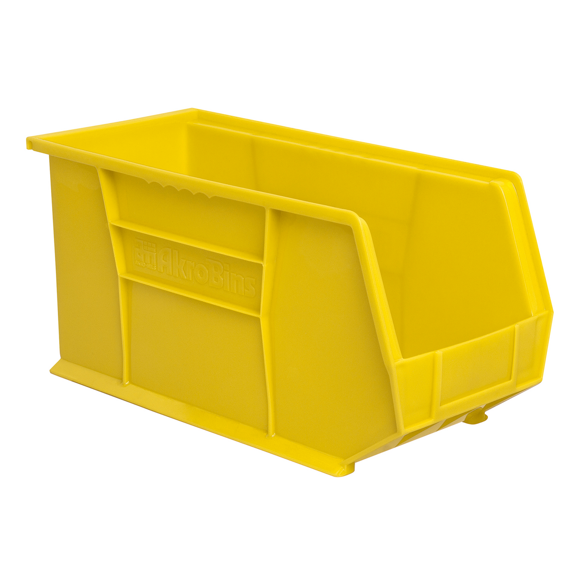 Akro-Mils 6 Pack AkroBins Plastic Storage Bins, Space-Saving Organizers, Yellow