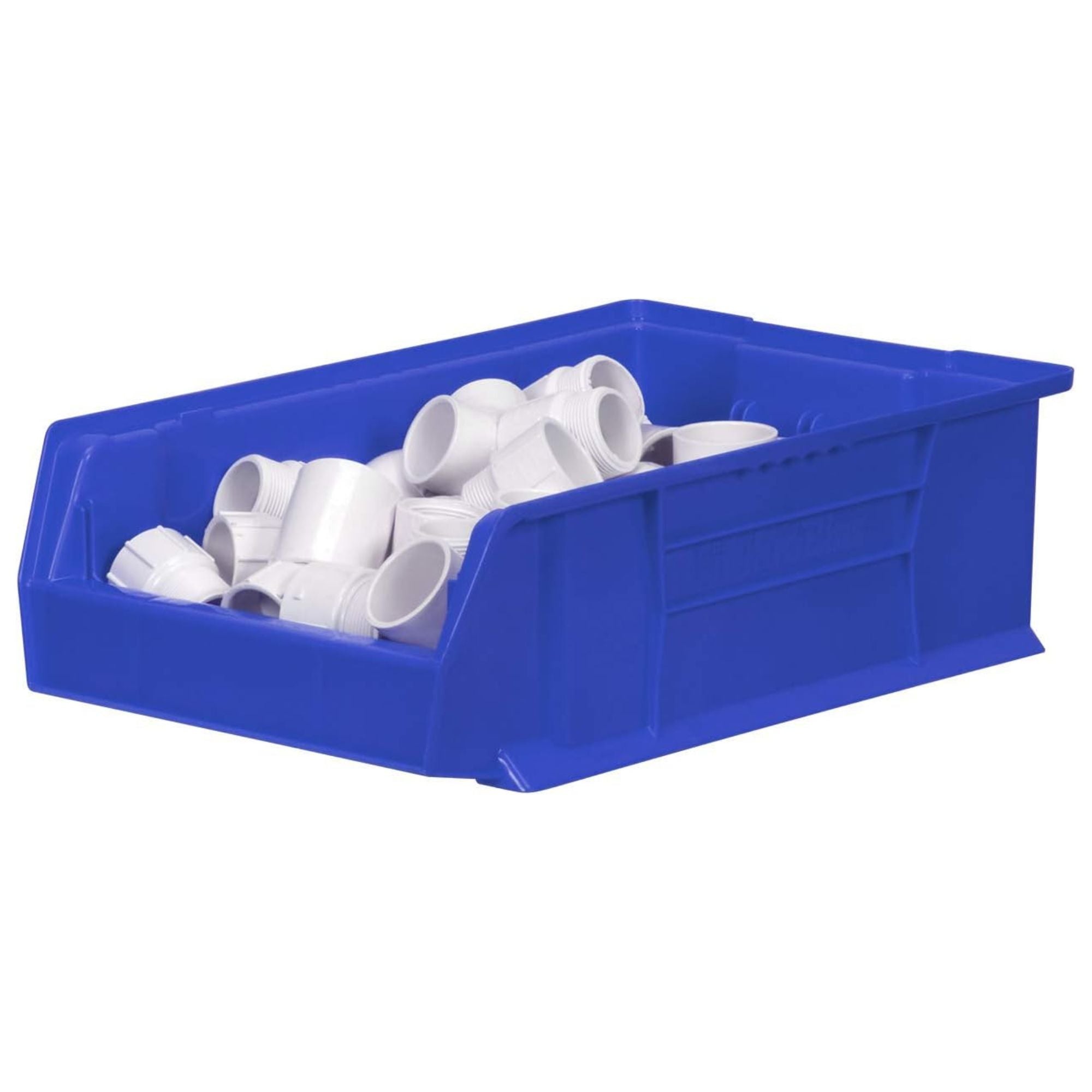 Akro-Mils 4 Pack AkroBins Plastic Storage Bins, Space-Saving Organizers, Blue - VMInnovations