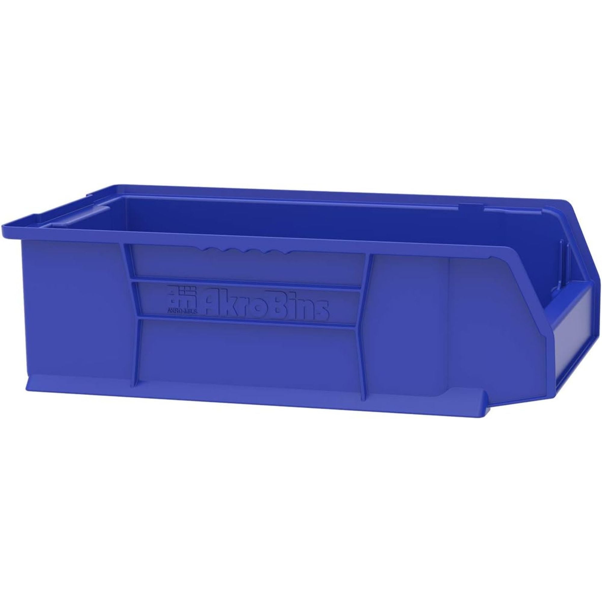 Akro-Mils 4 Pack AkroBins Plastic Storage Bins, Space-Saving Organizers, Blue - VMInnovations
