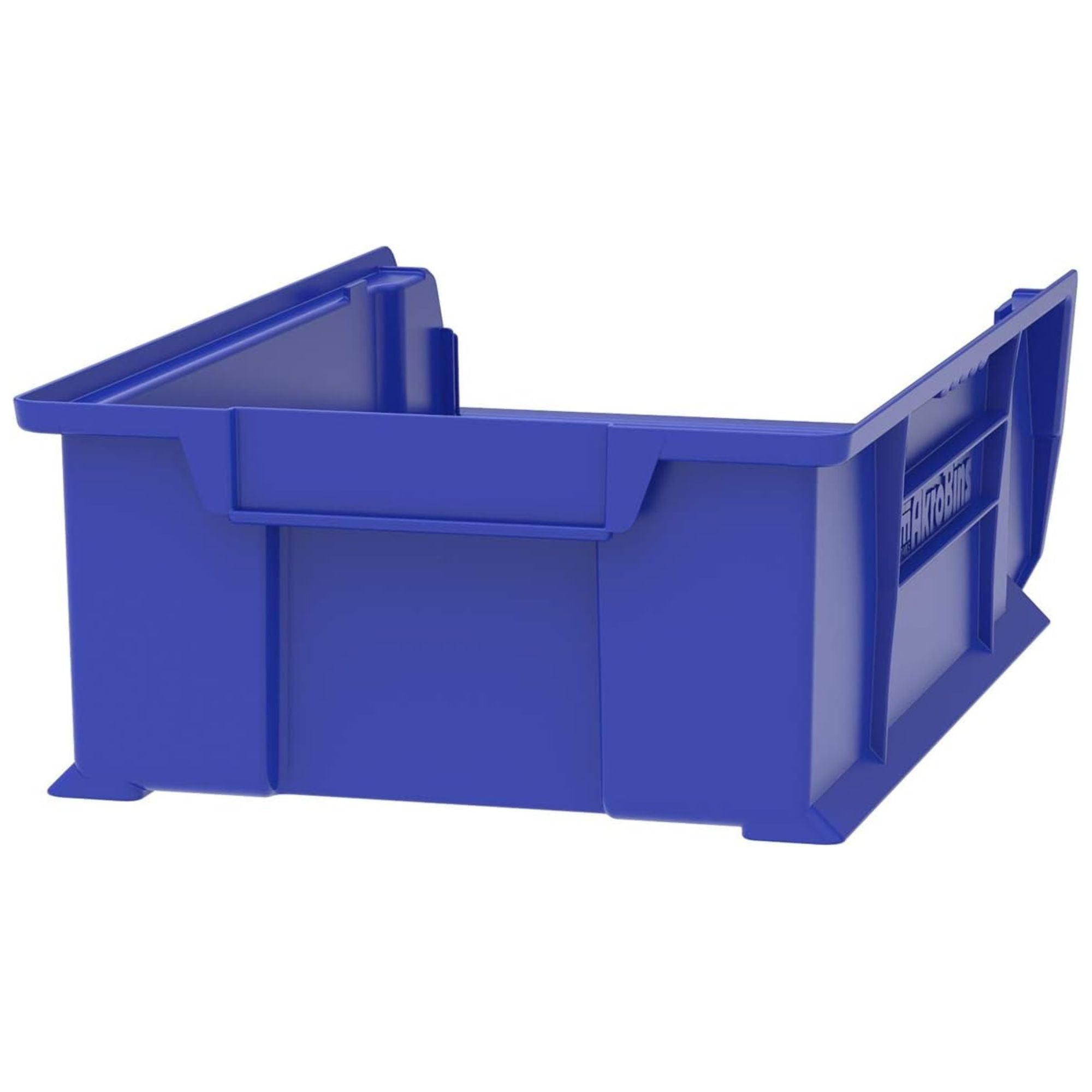 Akro-Mils 4 Pack AkroBins Plastic Storage Bins, Space-Saving Organizers, Blue - VMInnovations