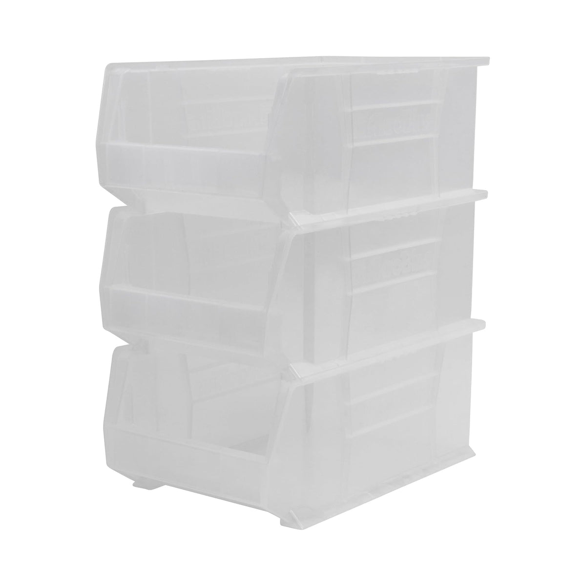 Akro-Mils 3 Pk AkroBins Plastic Storage Bins, Space-Saving Organizers (Open Box) - VMInnovations