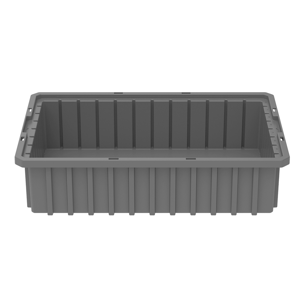Akro-Mils 12 Pack Akro-Grid Dividable Storage Box, 16.5 x 10.875 x 4 Inch, Gray