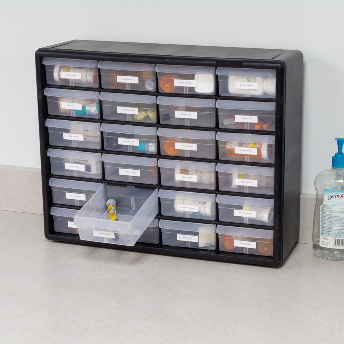 Akro-Mils 24 Drawer Plastic Storage Organizer Cabinet for Garage Use (Open Box)