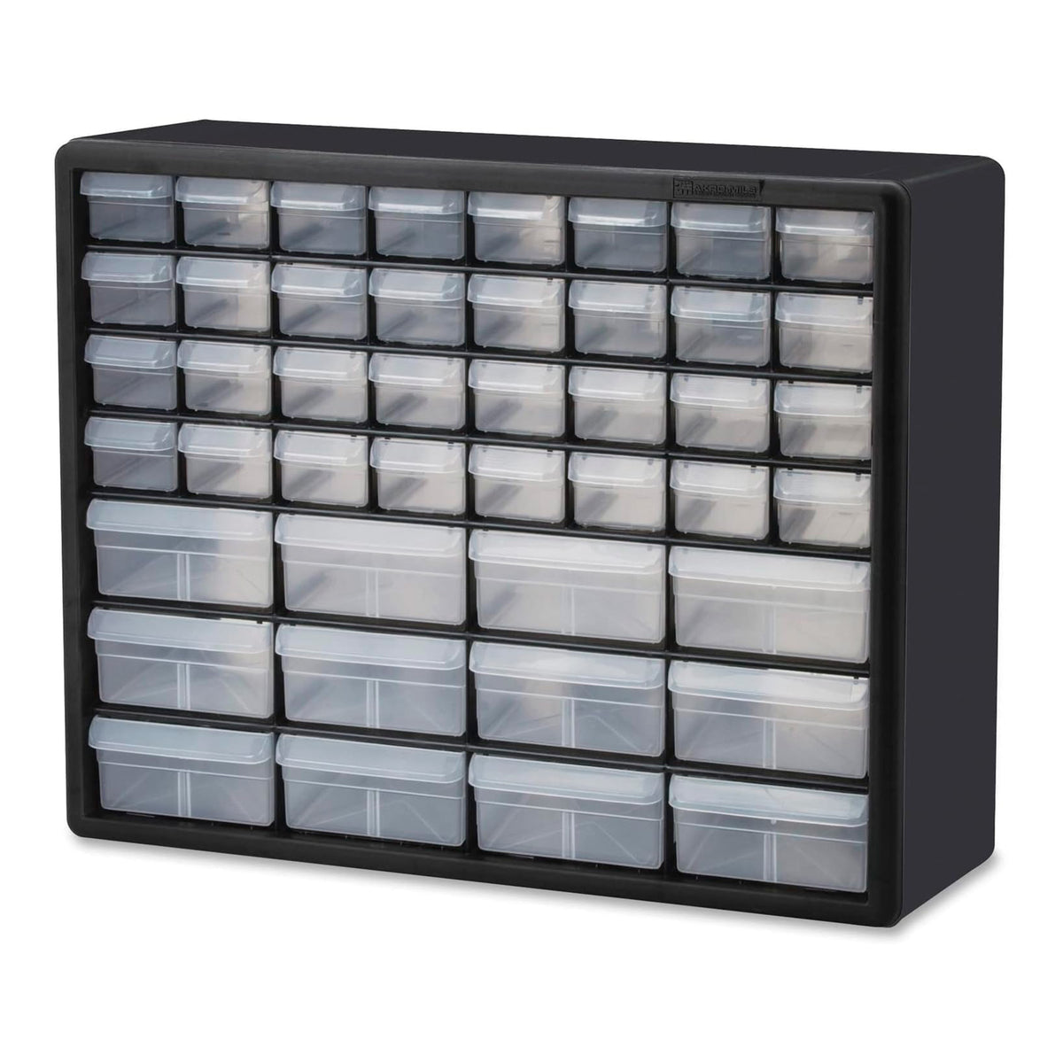 Akro-Mils 44 Drawer Plastic Storage Organizer Cabinet for Garage Use, Black - VMInnovations