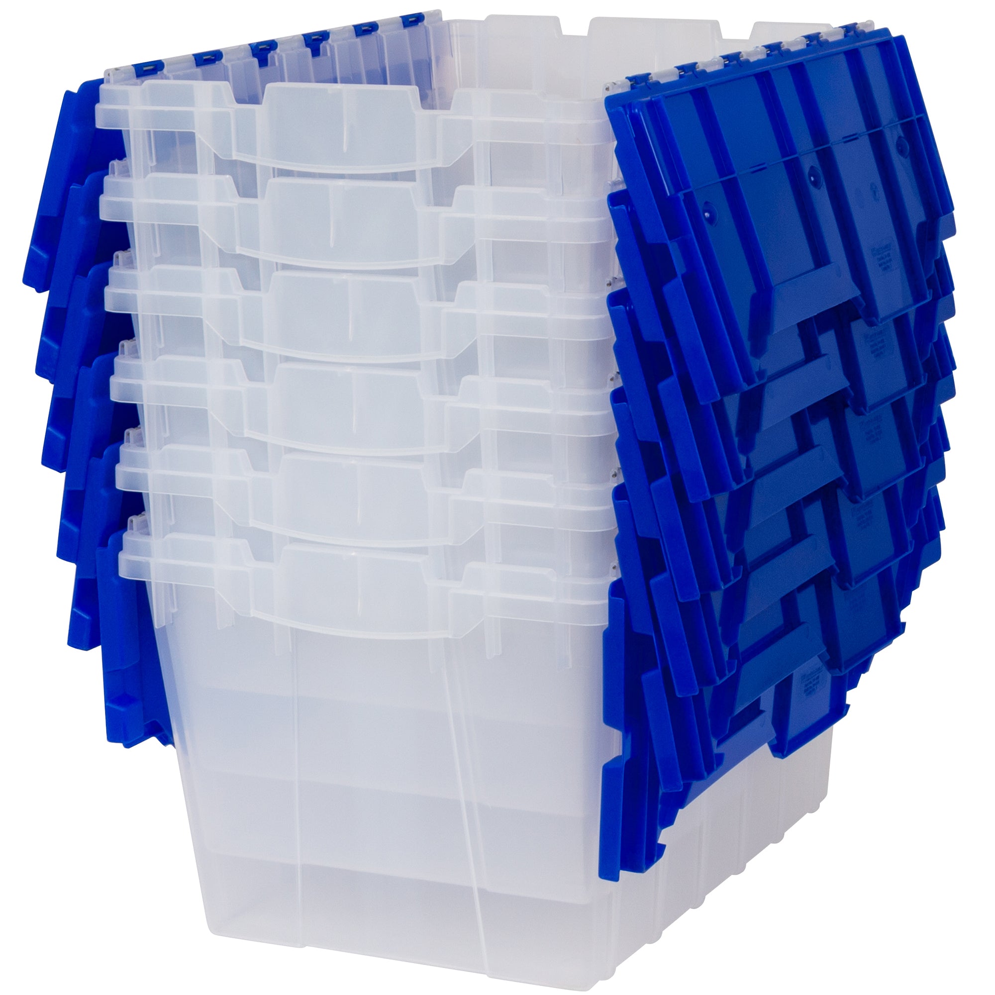 Akro-Mils KeepBox 12 Gal Plastic Storage Bin, Stackable Tote w/ Lid, (Open Box)