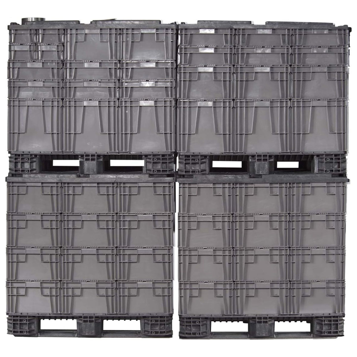 Buckhorn 48" Plastic Storage Bin, Stackable Garage Organizer Tote (Open Box)
