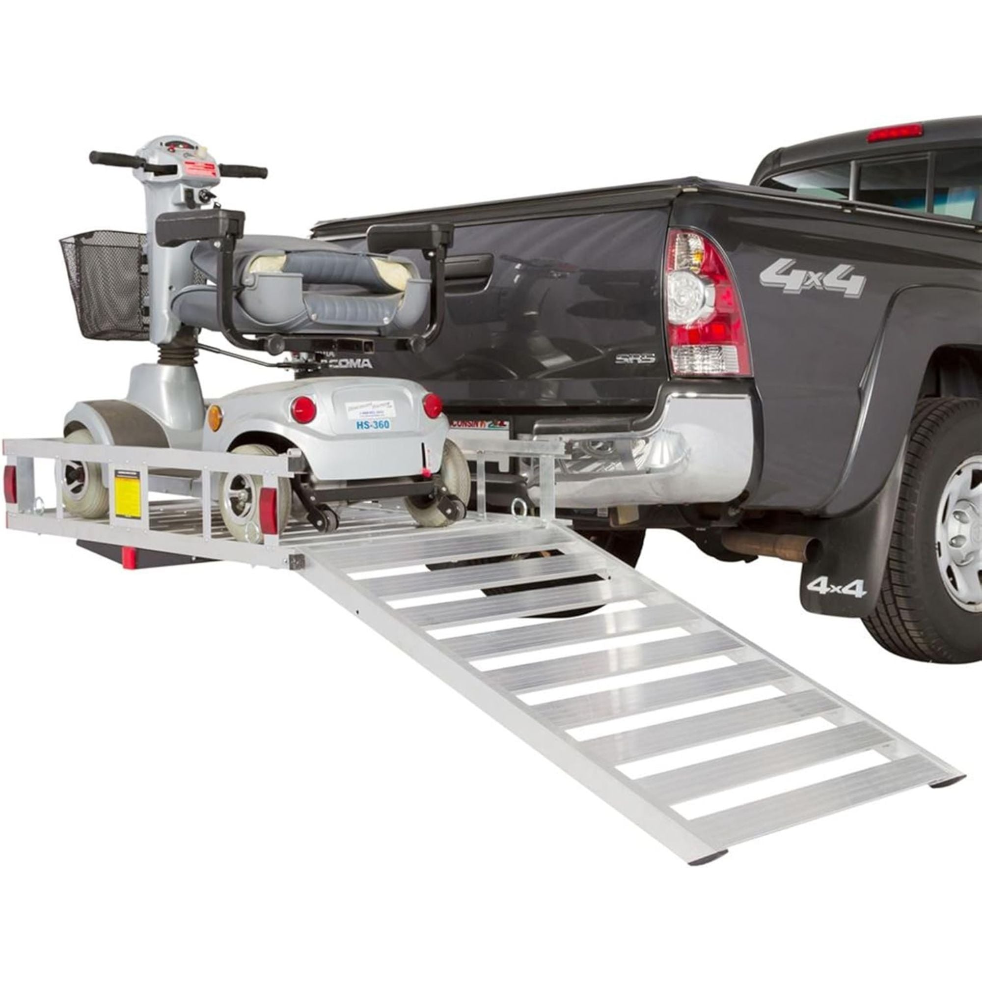 Silver Spring 48" x 28" Steel Wheelchair Carrier w/Ramp & Hitch Mount (Open Box)