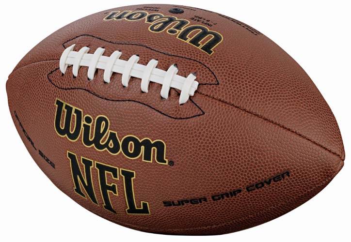WILSON NFL Official Size Super Grip Composite Leather Game Football - Open Box