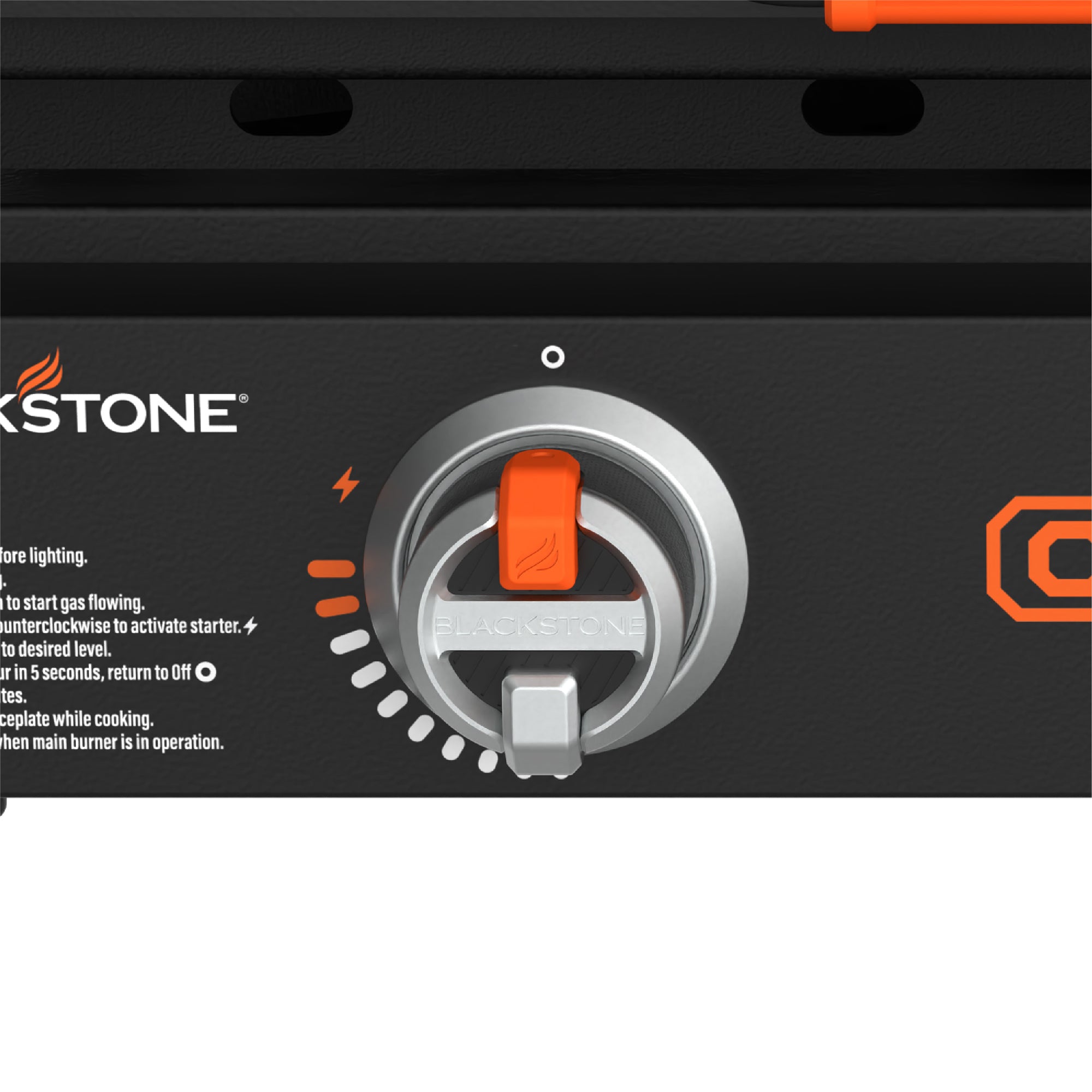 Blackstone OTG 22" Tabletop Griddle with Hard Cover & Dual Heating Zones, Black