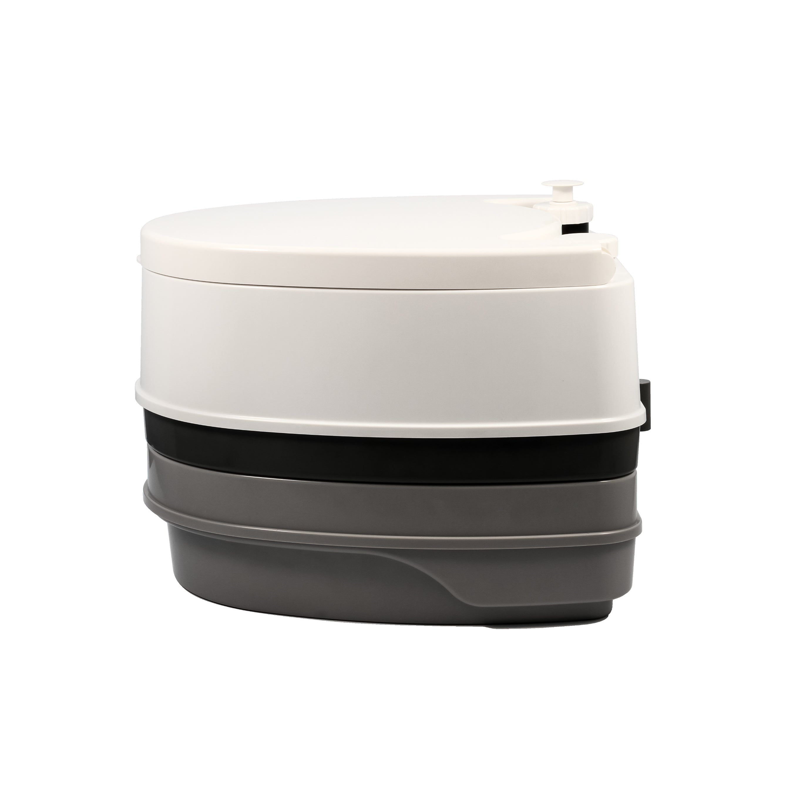 Camco 2.6 Gallon Portable Toilet with Detachable Holding Tank and Carry Handle
