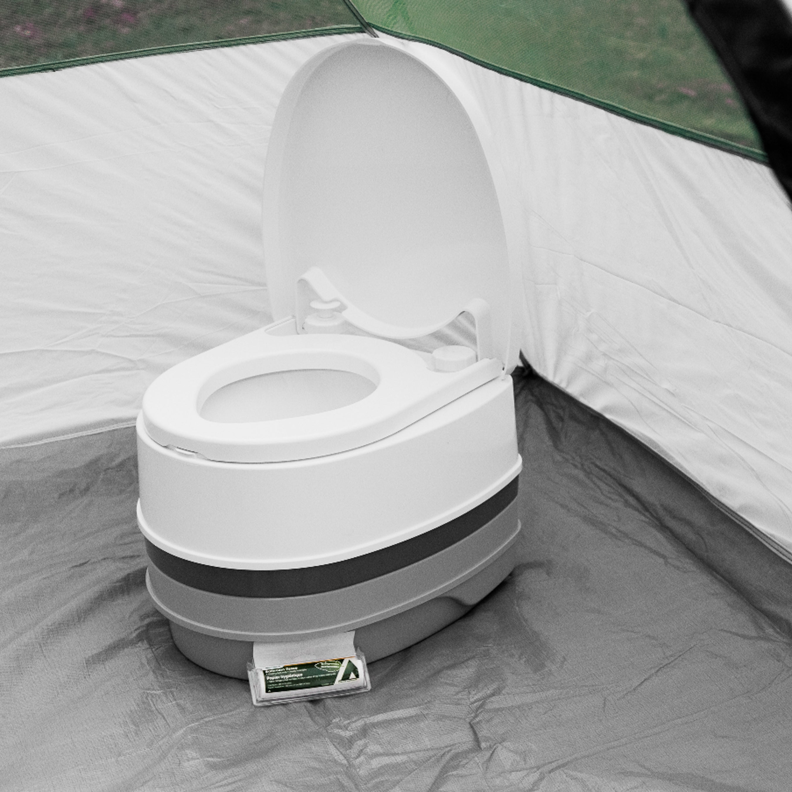 Camco 2.6 Gal Portable Toilet w Detachable Holding Tank & Carry Handle(Open Box)