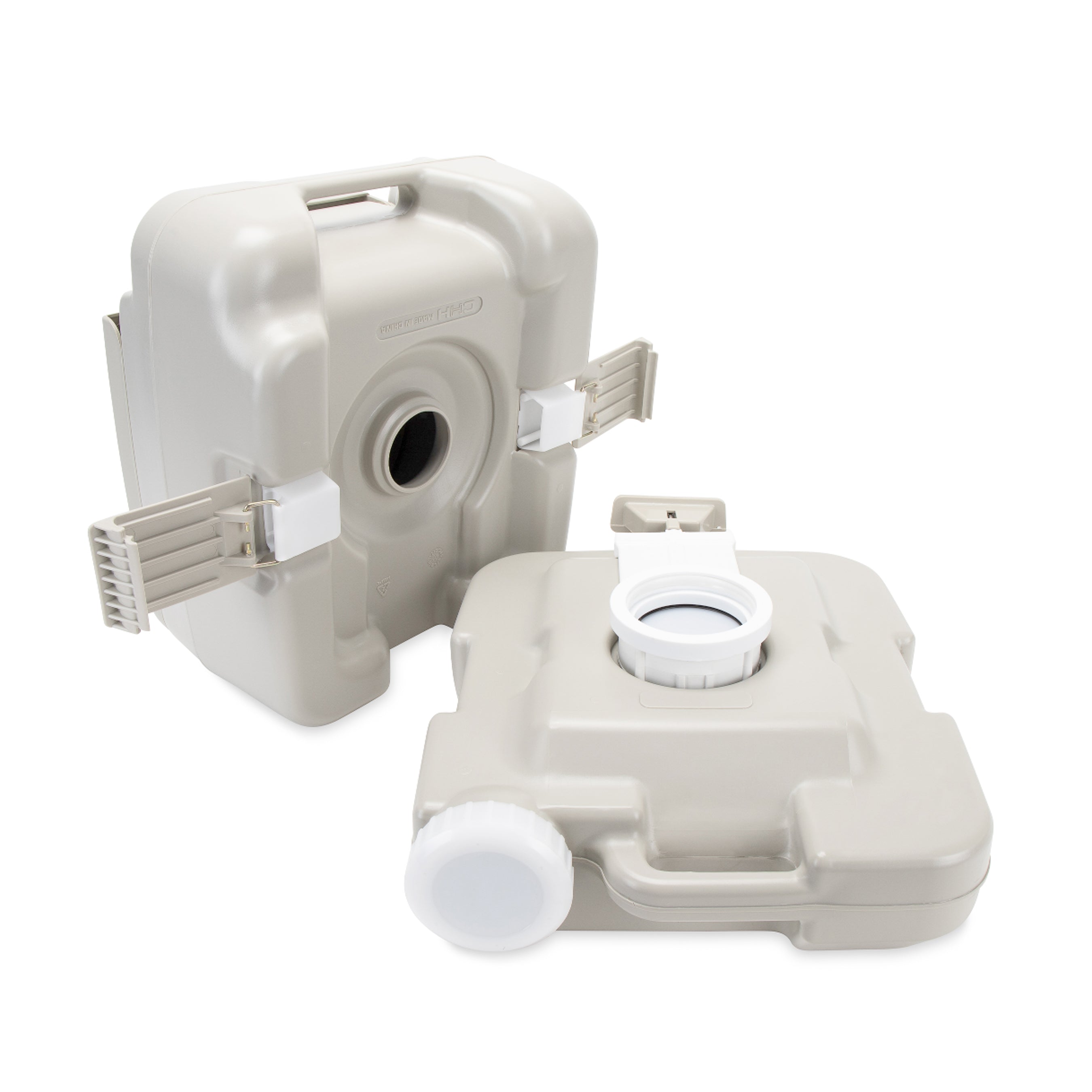 Camco 2.6 Gallon Portable Toilet with Detachable Holding Tank and Carry Handle