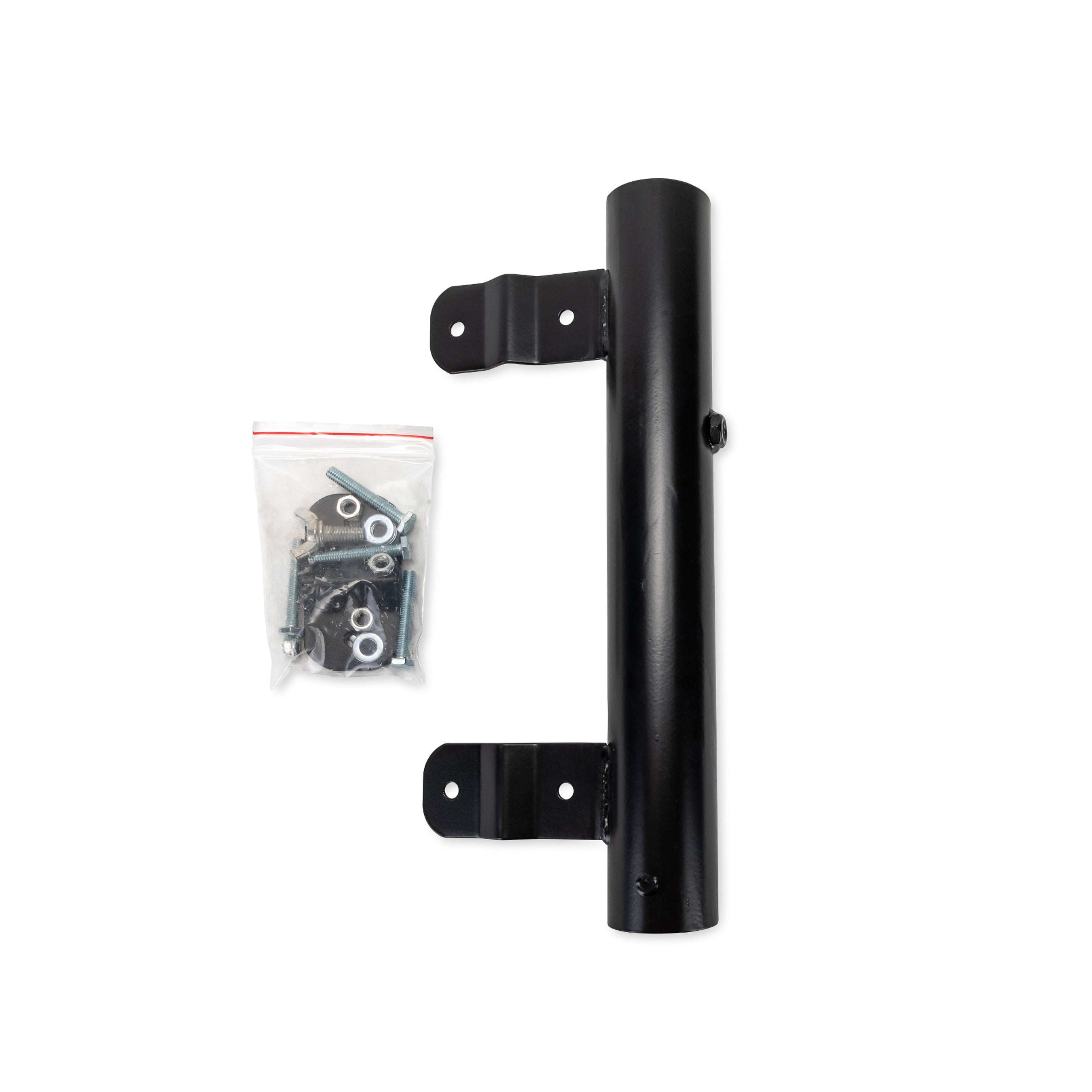 Camco RV Ladder Mounted Flagpole Holder, Up to 1-9/16 Inch Diameter, Black