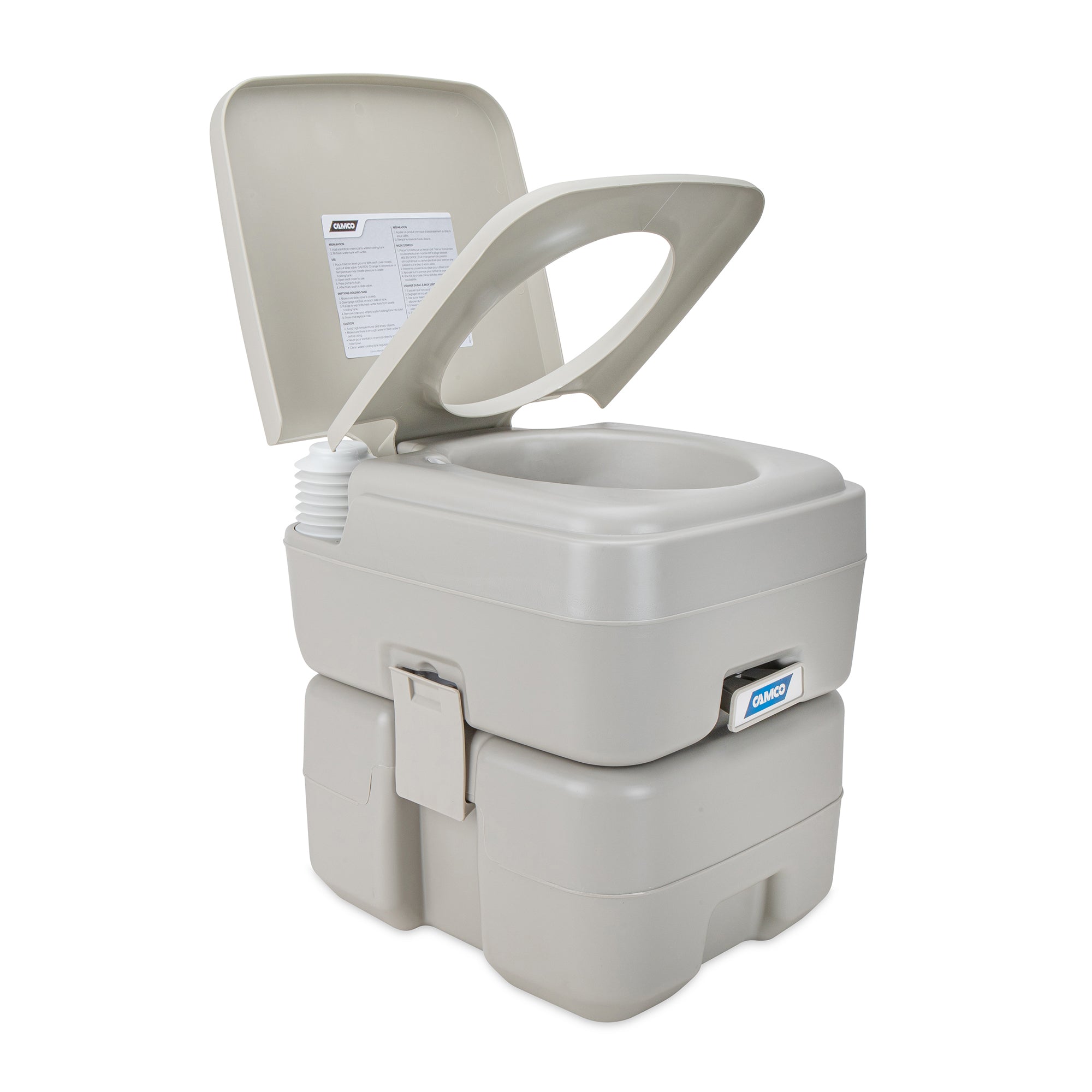 Camco 5.3 Gal Portable Toilet W Detachable Holding Tank & Carry Handle(Open Box)