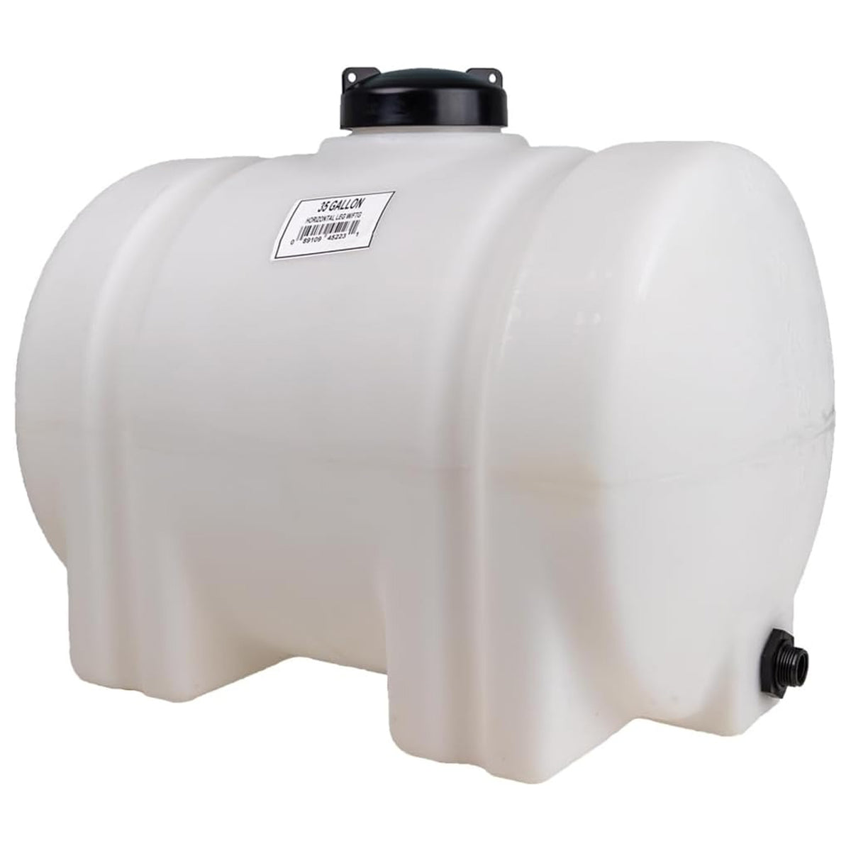 Norwesco 35 Gal Horizontal Leg Utility Tank, Water Storage Container (Open Box)