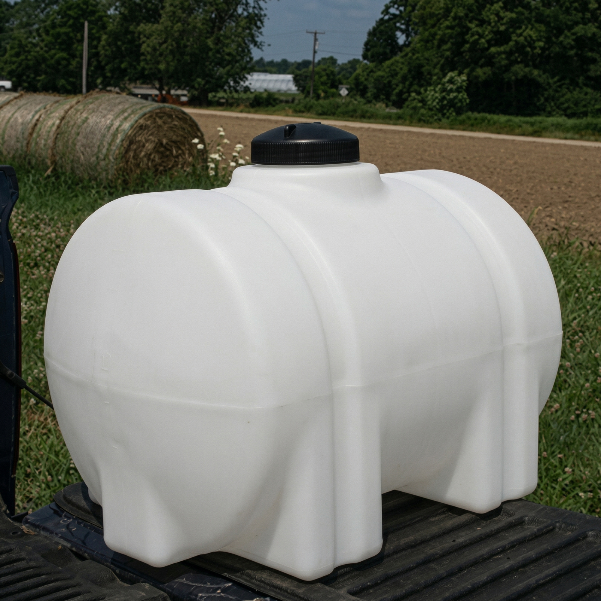 Norwesco 35 Gal Horizontal Leg Utility Tank, Water Storage Container (Open Box)