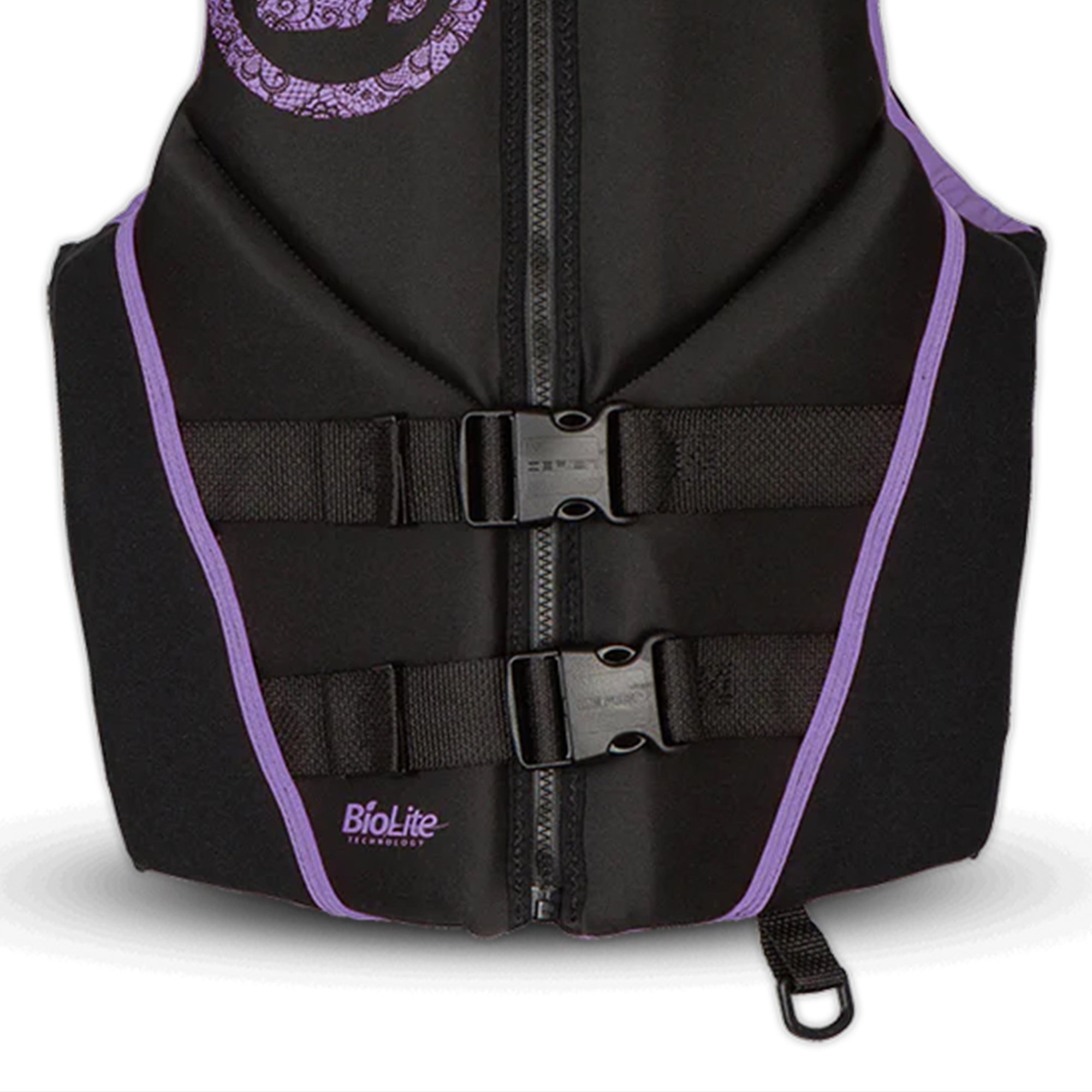 O'Brien Women's Traditional Neoprene USCGA Life Jacket with Zipper, XL, Purple - VMInnovations