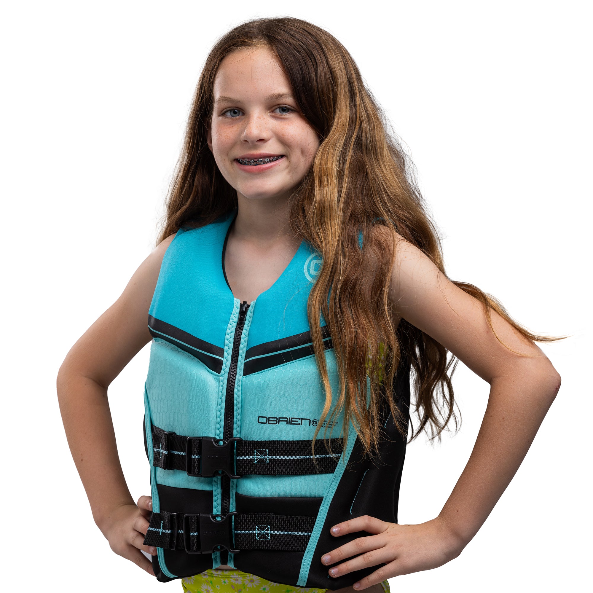 O'Brien Youth Small V-Back Neoprene CGA Life Jacket with Front Zipper (Open Box)