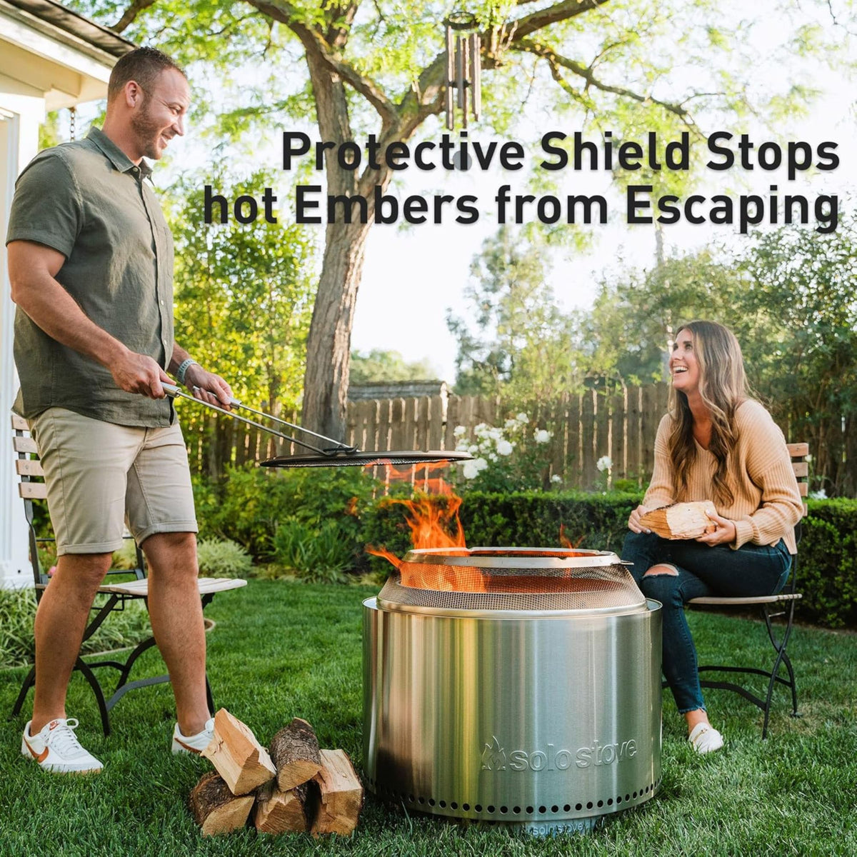 Solo Stove Big Yard Bundle Yukon 2.0 Smokeless Fire Pit, Stand, Shelter, Shield
