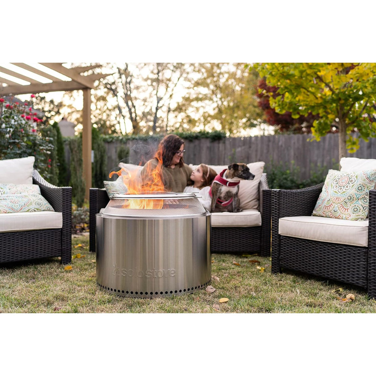 Solo Stove Big Yard Bundle Yukon 2.0 Smokeless Fire Pit, Stand, Shelter, Shield