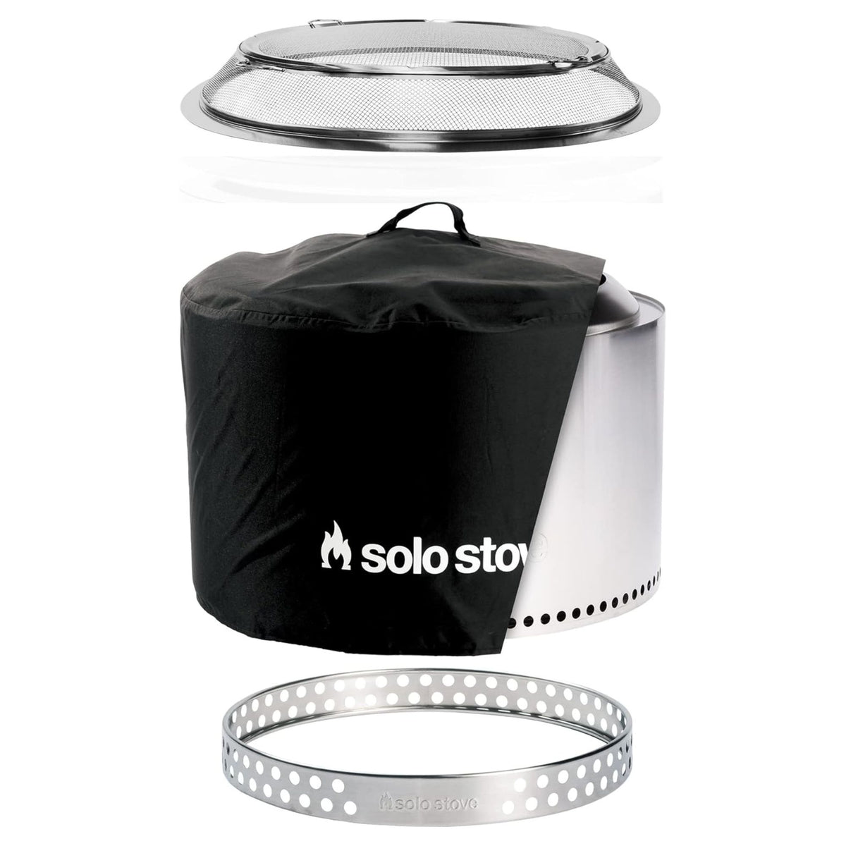 Solo Stove Big Yard Bundle Yukon 2.0 Smokeless Fire Pit, Stand, Shelter, Shield