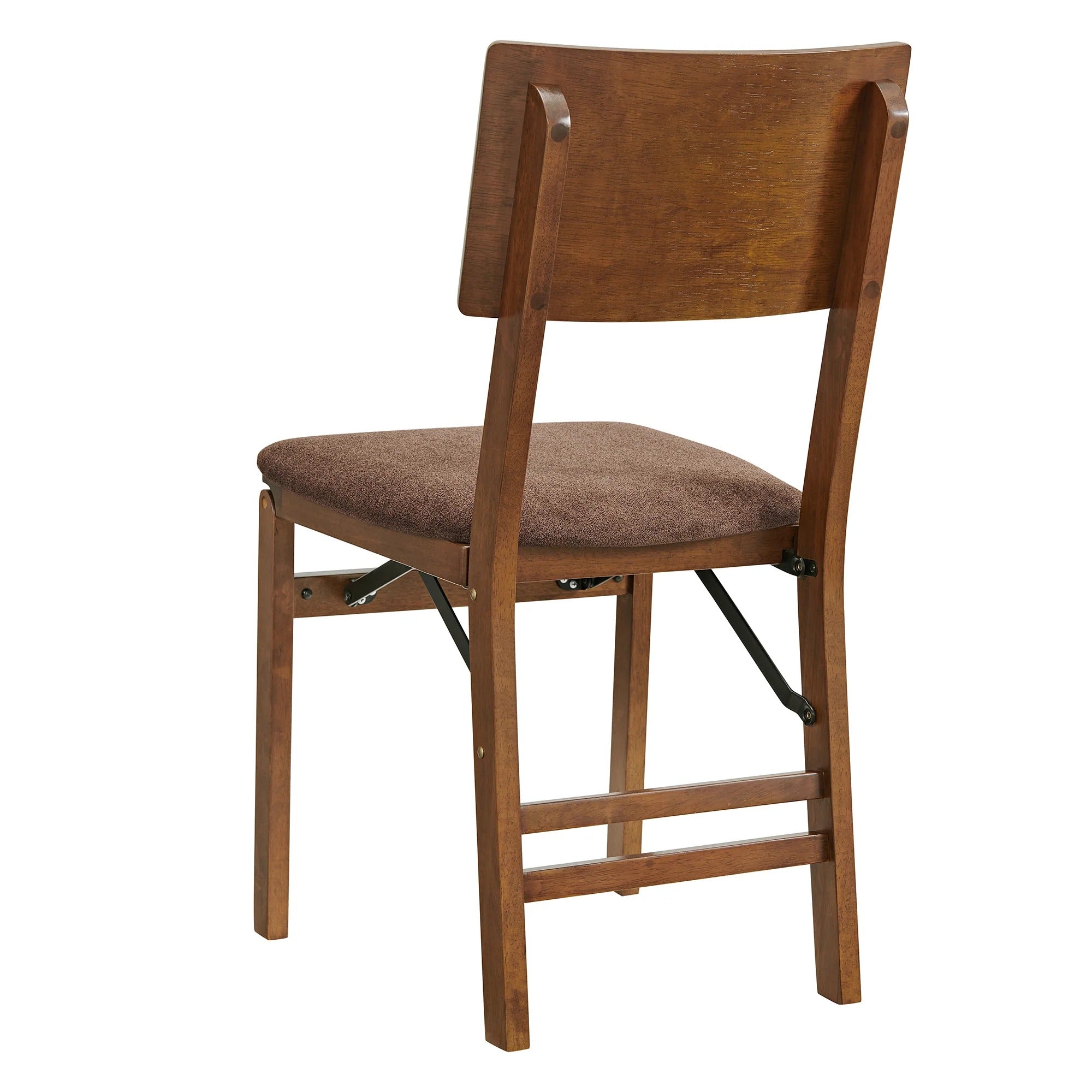 Stakmore Solid Wood Folding Dining Chairs with Padded Seat, Fruitwood (Open Box)