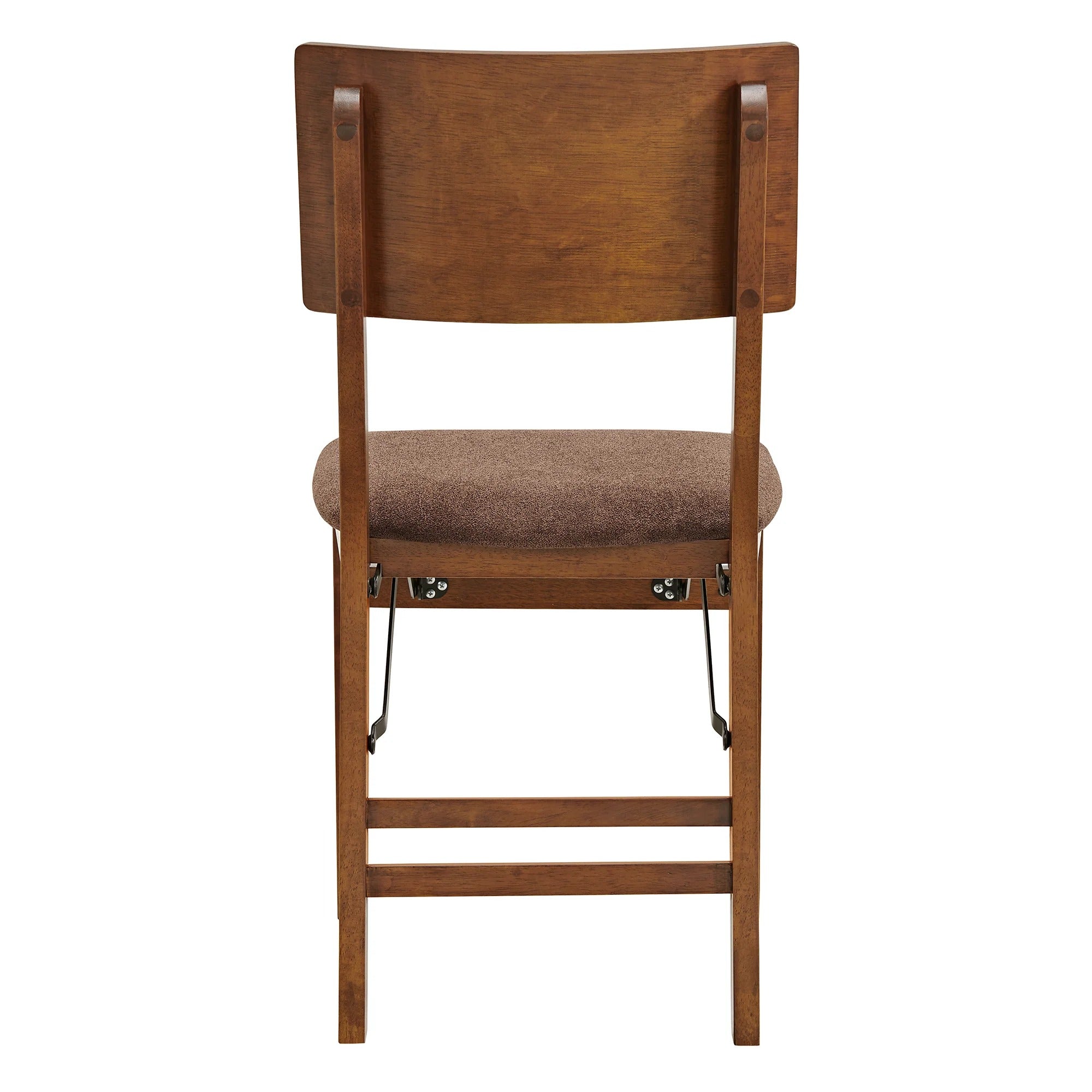 Stakmore Solid Wood Folding Dining Chairs with Padded Seat, Fruitwood (Open Box)