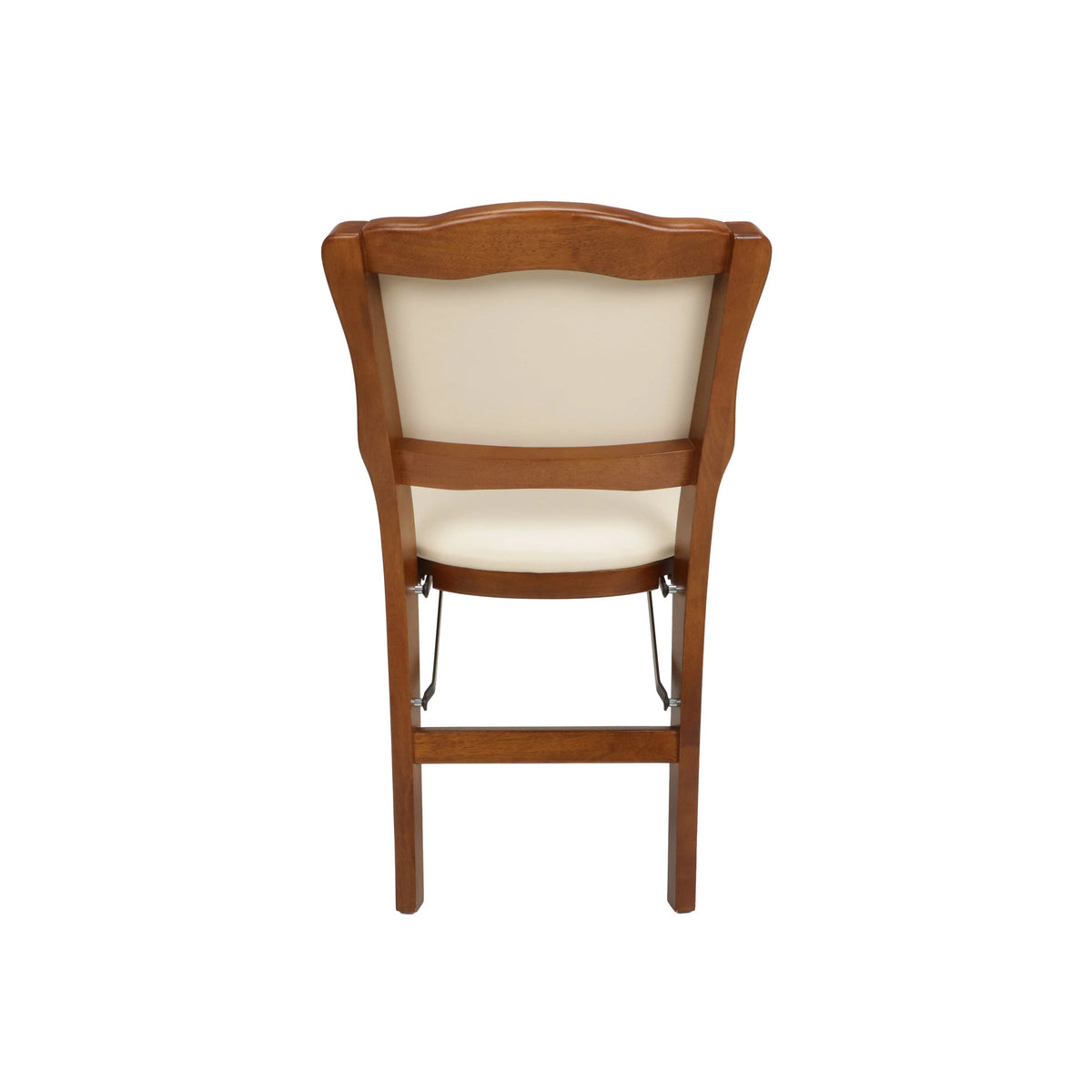 Stakmore 2 Pack French Fabric Upholstered Seat Folding Chair Set, Fruitwood - VMInnovations