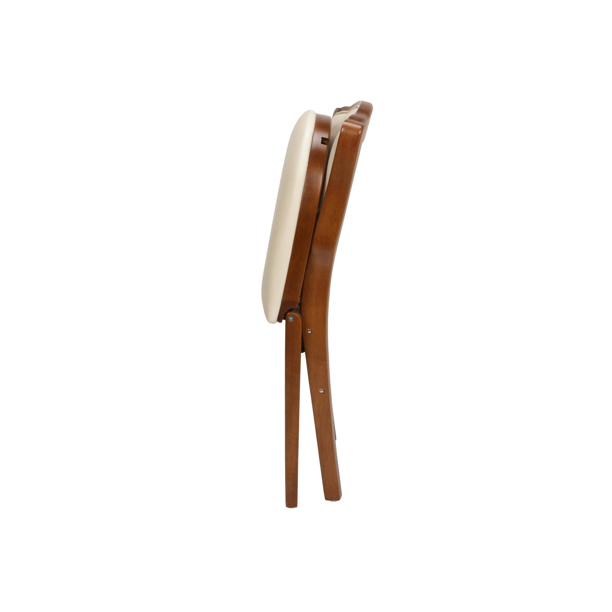 Stakmore 2 Pack French Fabric Upholstered Seat Folding Chair Set, Fruitwood - VMInnovations