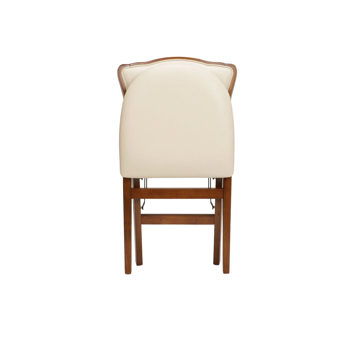 Stakmore 2 Pack French Fabric Upholstered Seat Folding Chair Set, Fruitwood - VMInnovations