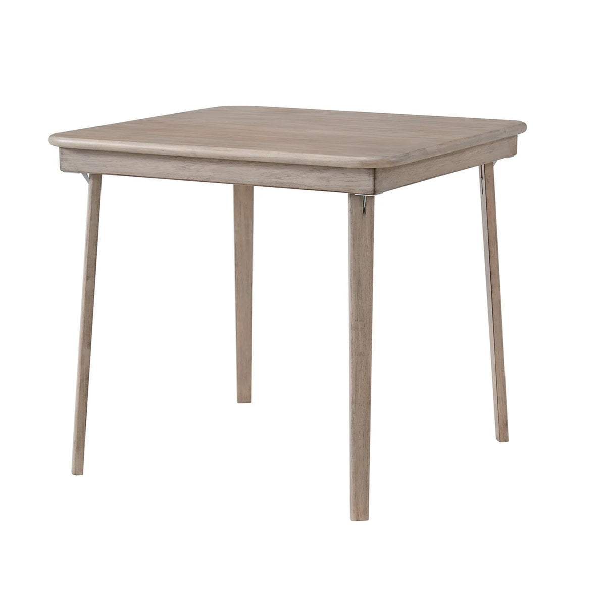 Stakmore 32x32 Wooden Square Folding Card Table, Straight Edge, Driftwood Frame (Open Box)
