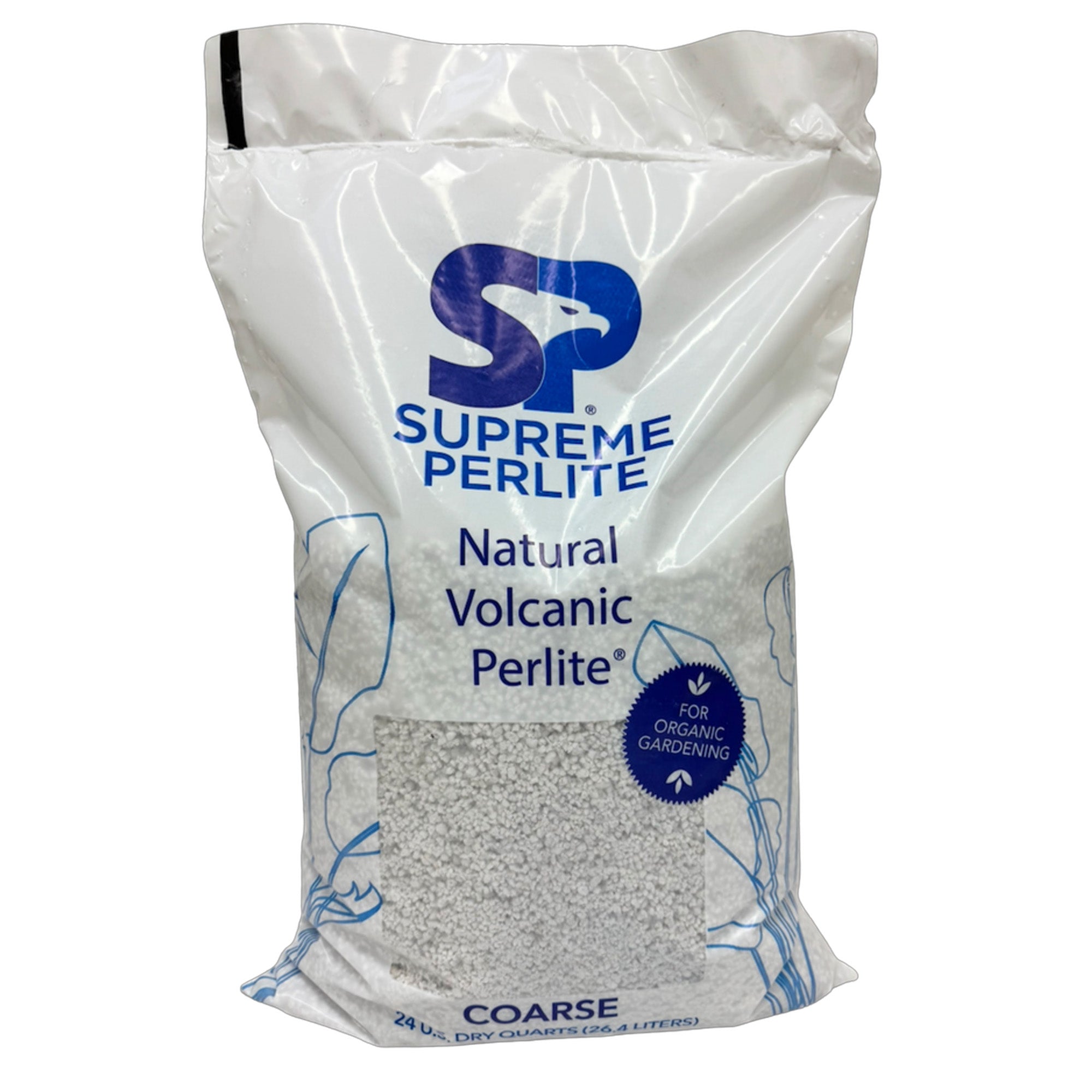 Supreme Perlite Coarse Horticultural Perlite for Potting Soil Mixes, 24 Qt Bag - VMInnovations