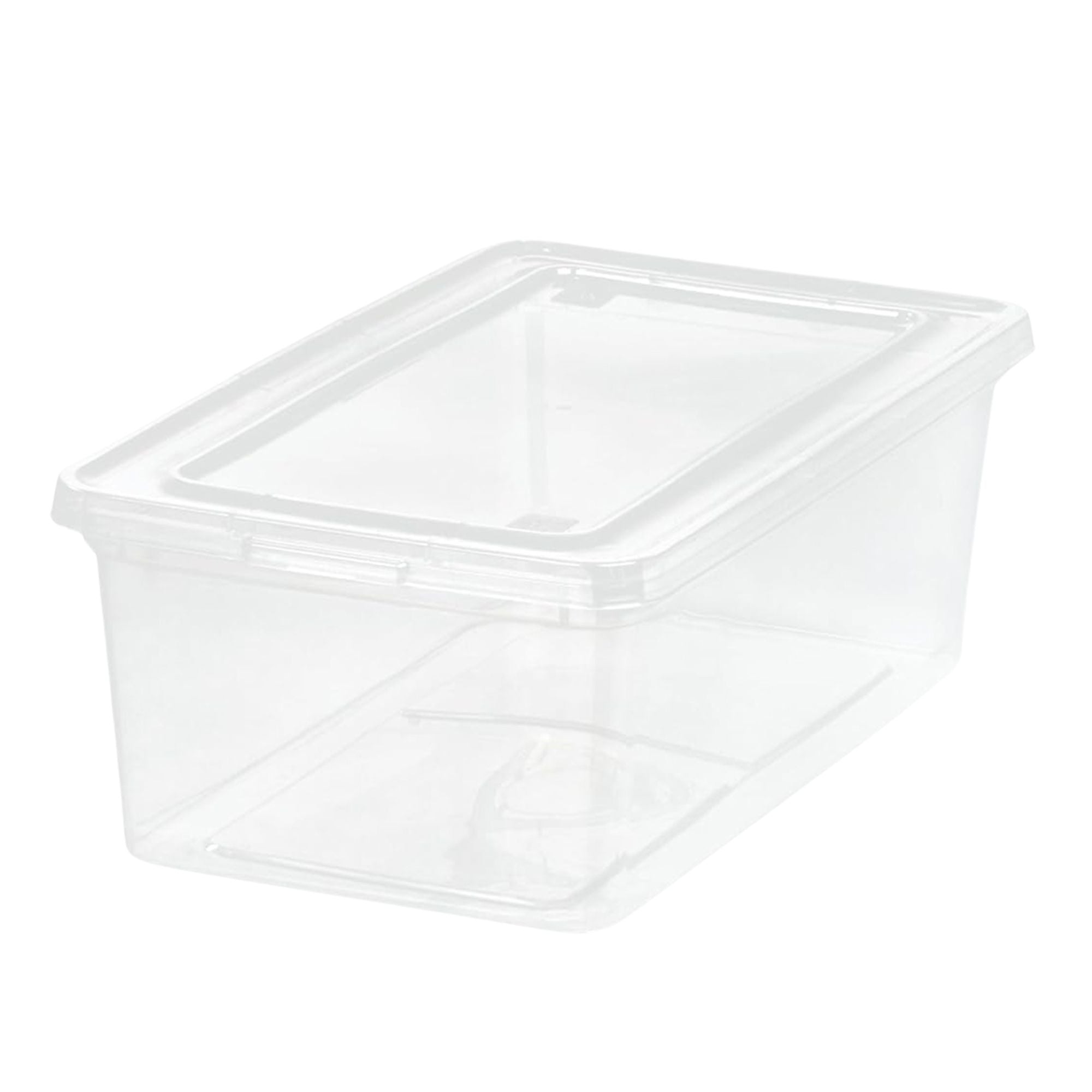 IRIS USA 40 Pack 6 Qt Storage Bin, Clear Stackable Plastic Containers with Lids - VMInnovations
