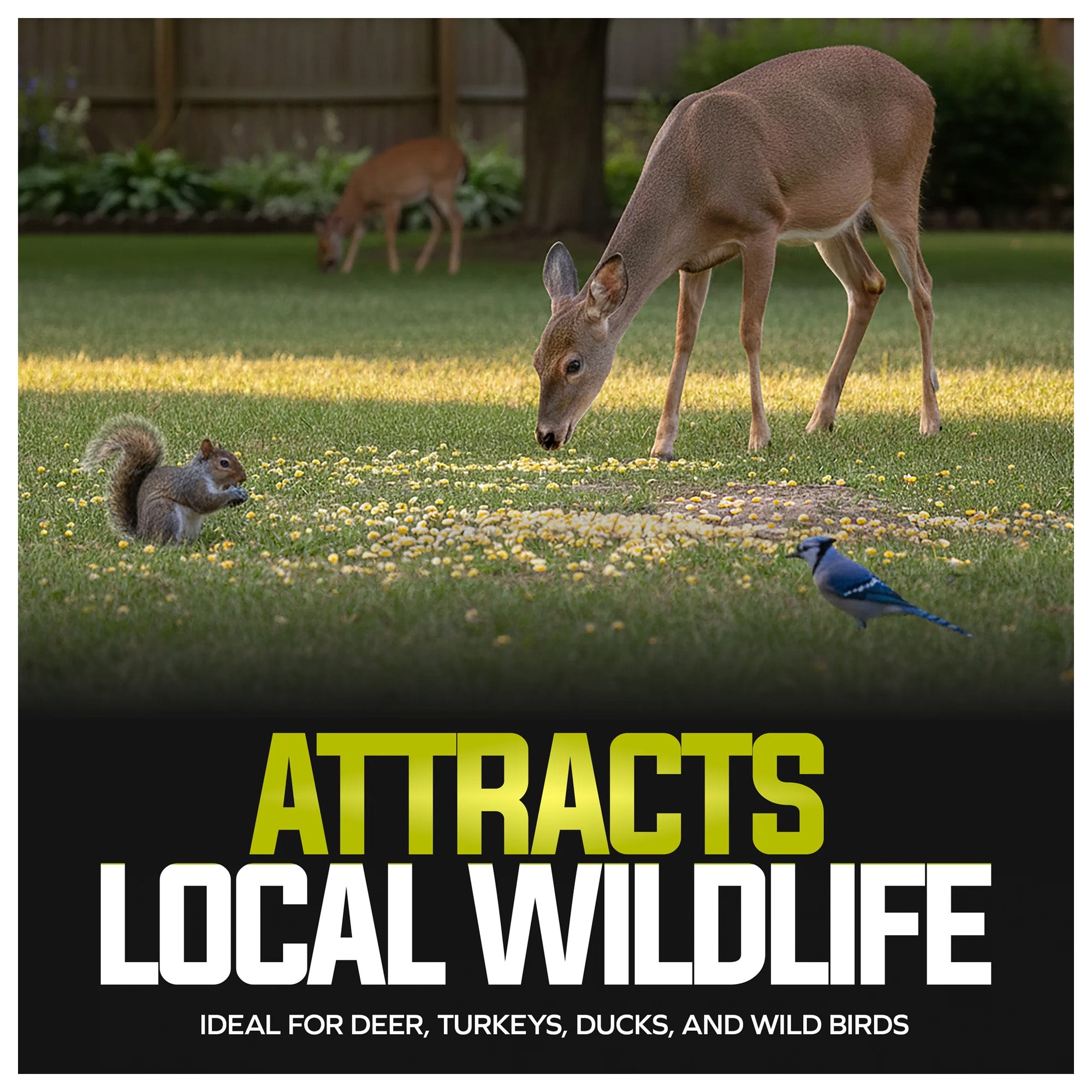 Sun Joe Whole Corn, All Season Feed for Wildlife and Outdoor Feeding, 50 lb Bag - VMInnovations