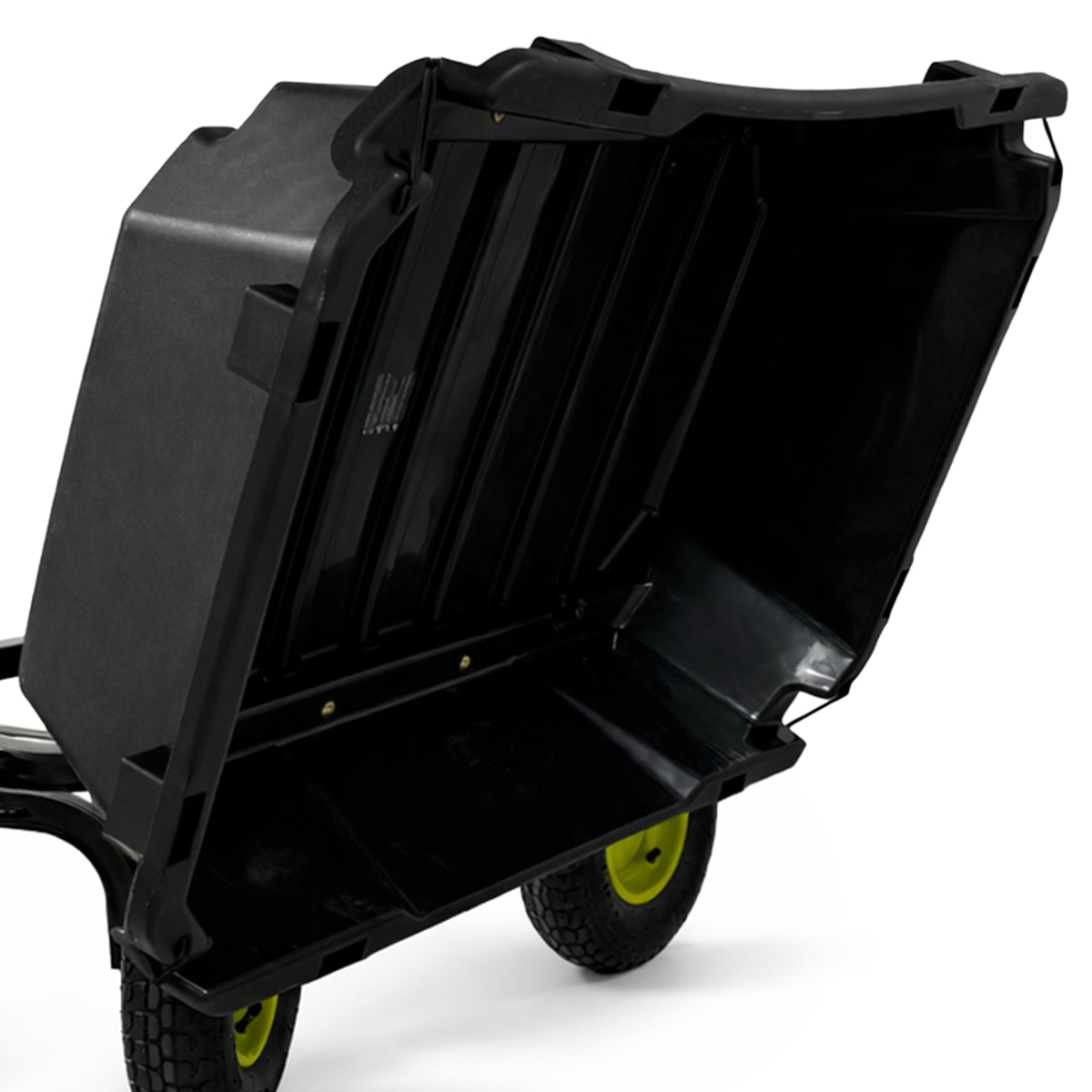 Yard Tuff 7 Cu Ft Poly Dual Side Dump Wagon, Tow Behind, 1000 Lb Capacity