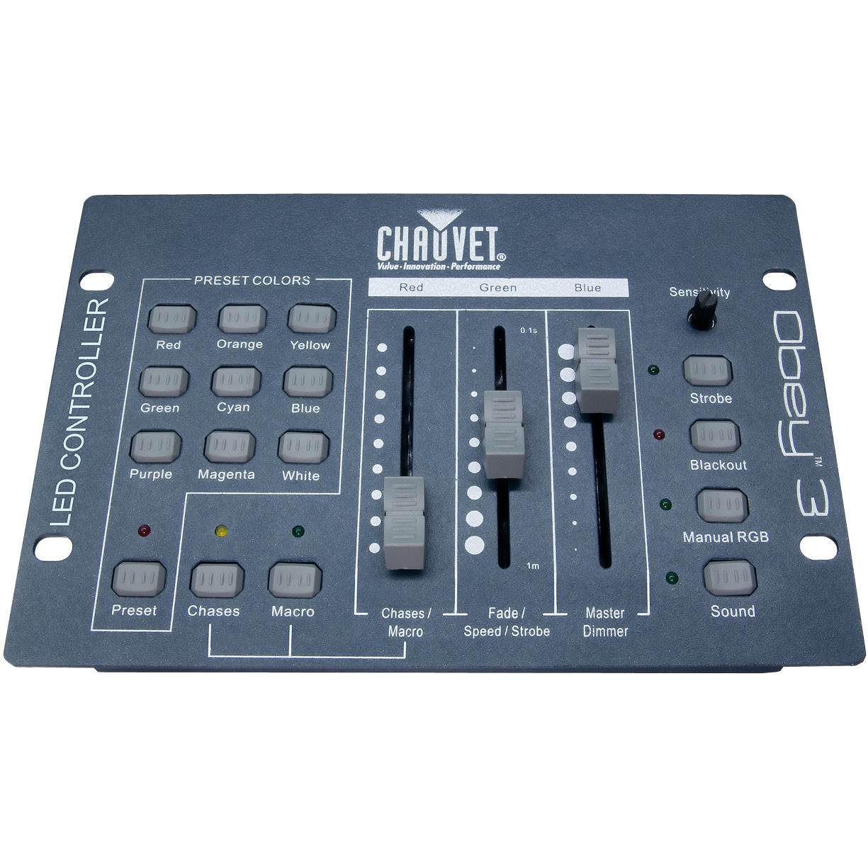 Chauvet SlimPar 56 LED Par 20 Can Lights + Obey 3 DMX Controller + 5 Light Cases